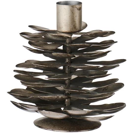 IB Laursen Lysestage - 57137-12 Kogle Lysestage Metal 2,2cm Lys
