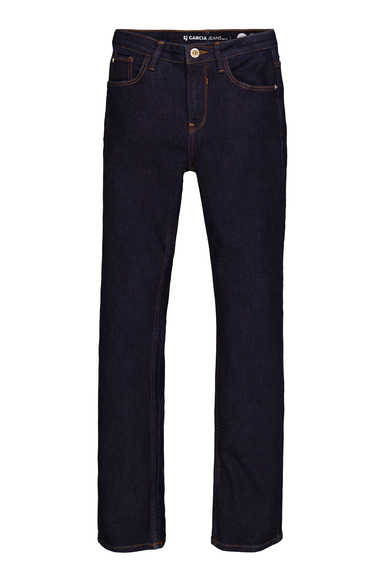 Garcia Jeans - 5758 Celia Straight Fit Jeans i Rinsed Dark Blue