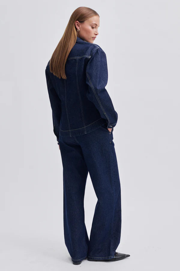 Second Female Jeans - Columbus Jeans i Dark Blue Denim