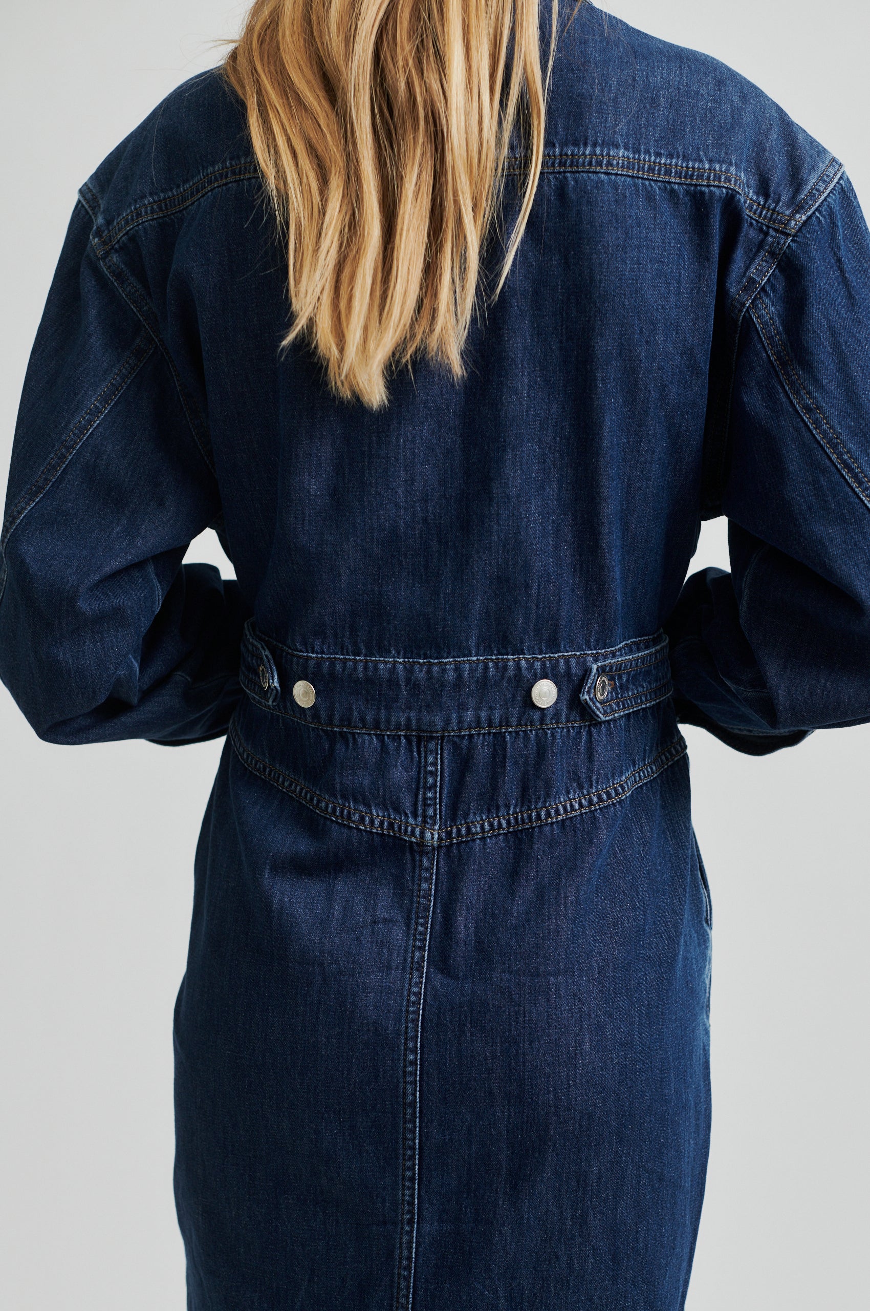 Second Female Kjole - Mina Denim Kjole i Denim Blue