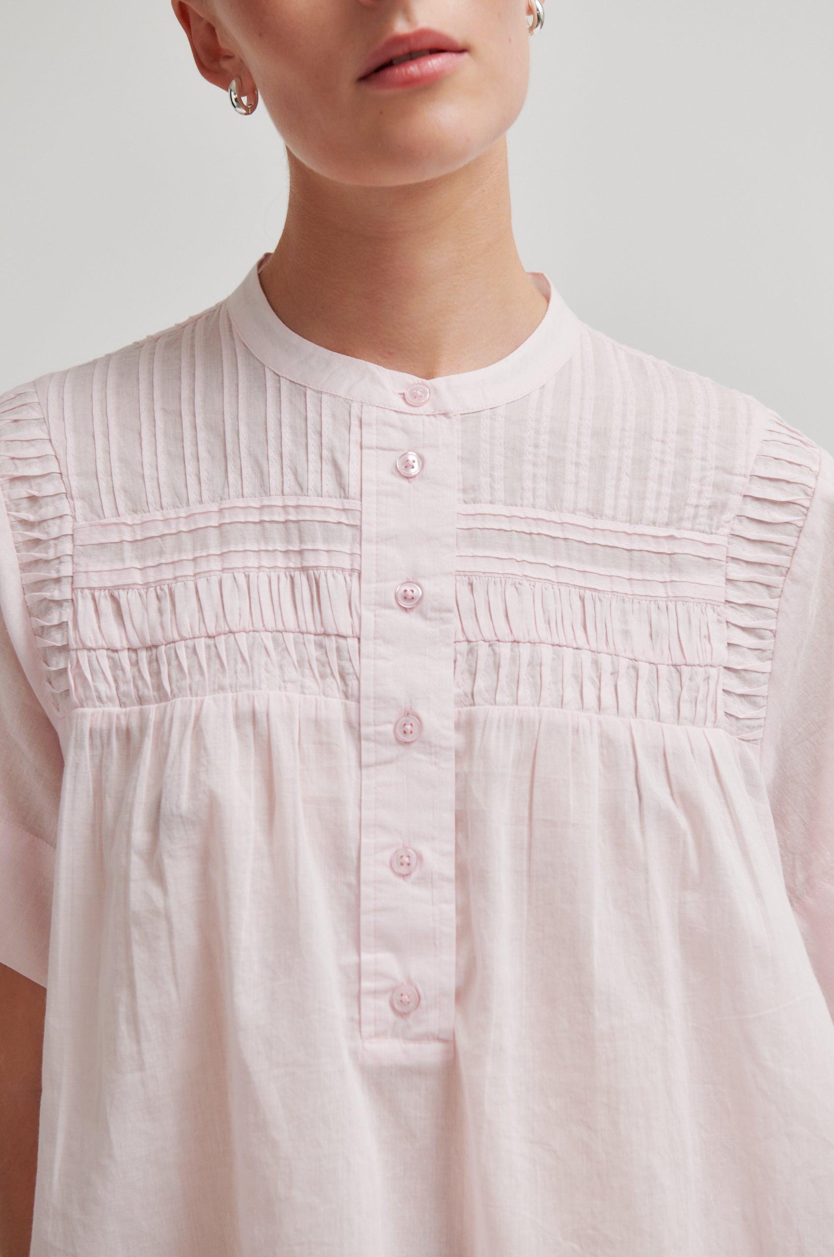 Second Female Bluse - Maise SS Bluse i Crystal Pink