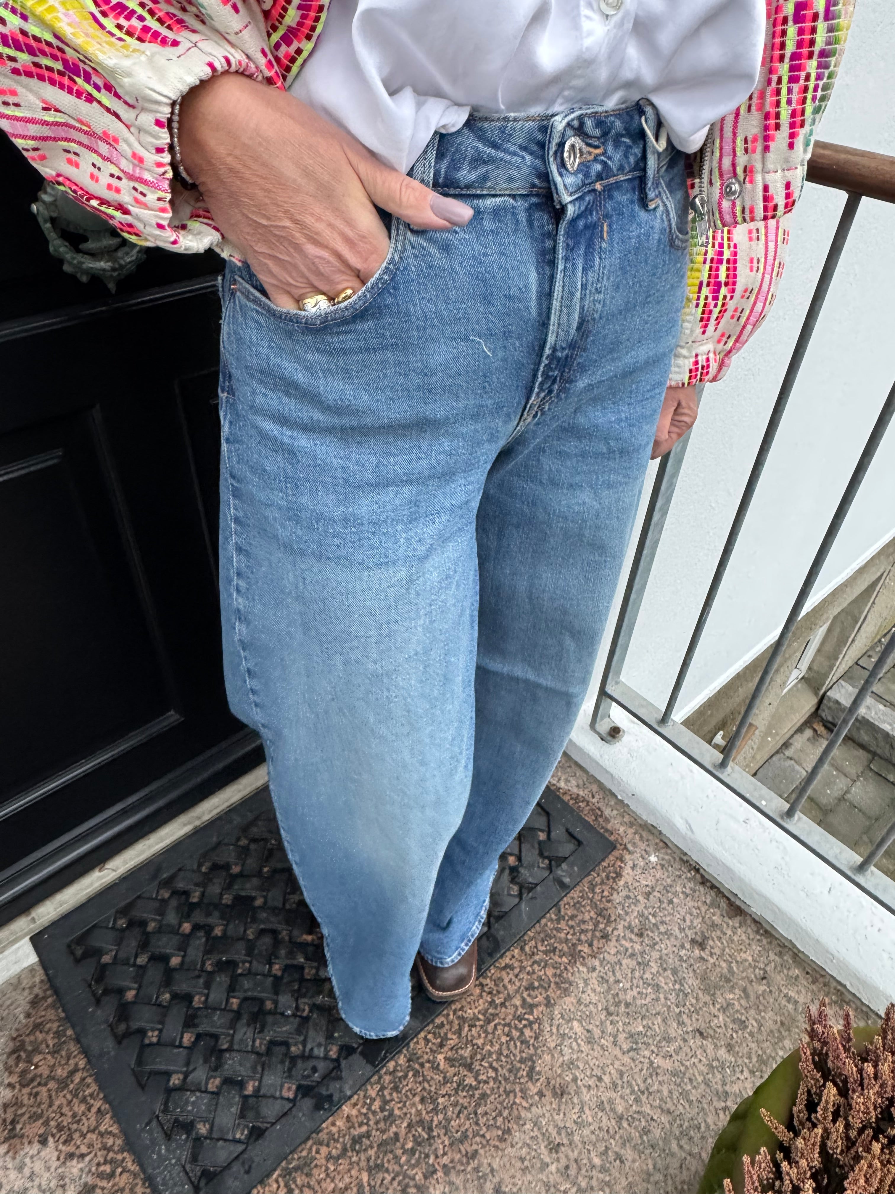 Garcia Jeans - 6618 Celia Ultra Wide Jeans i Medium used