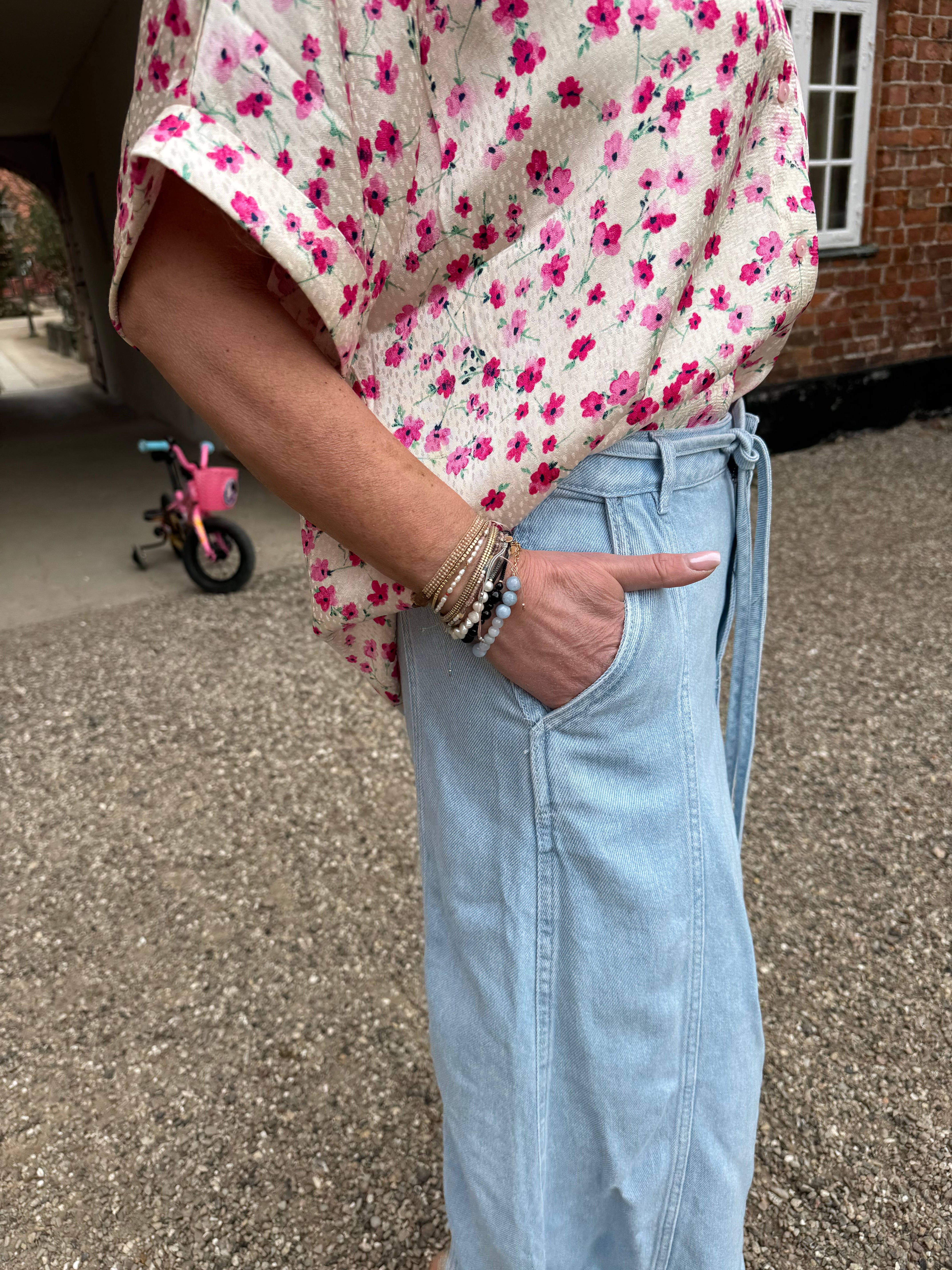 Second Female Nederdel - Irvin Denim Nederdel i Light Blue Denim