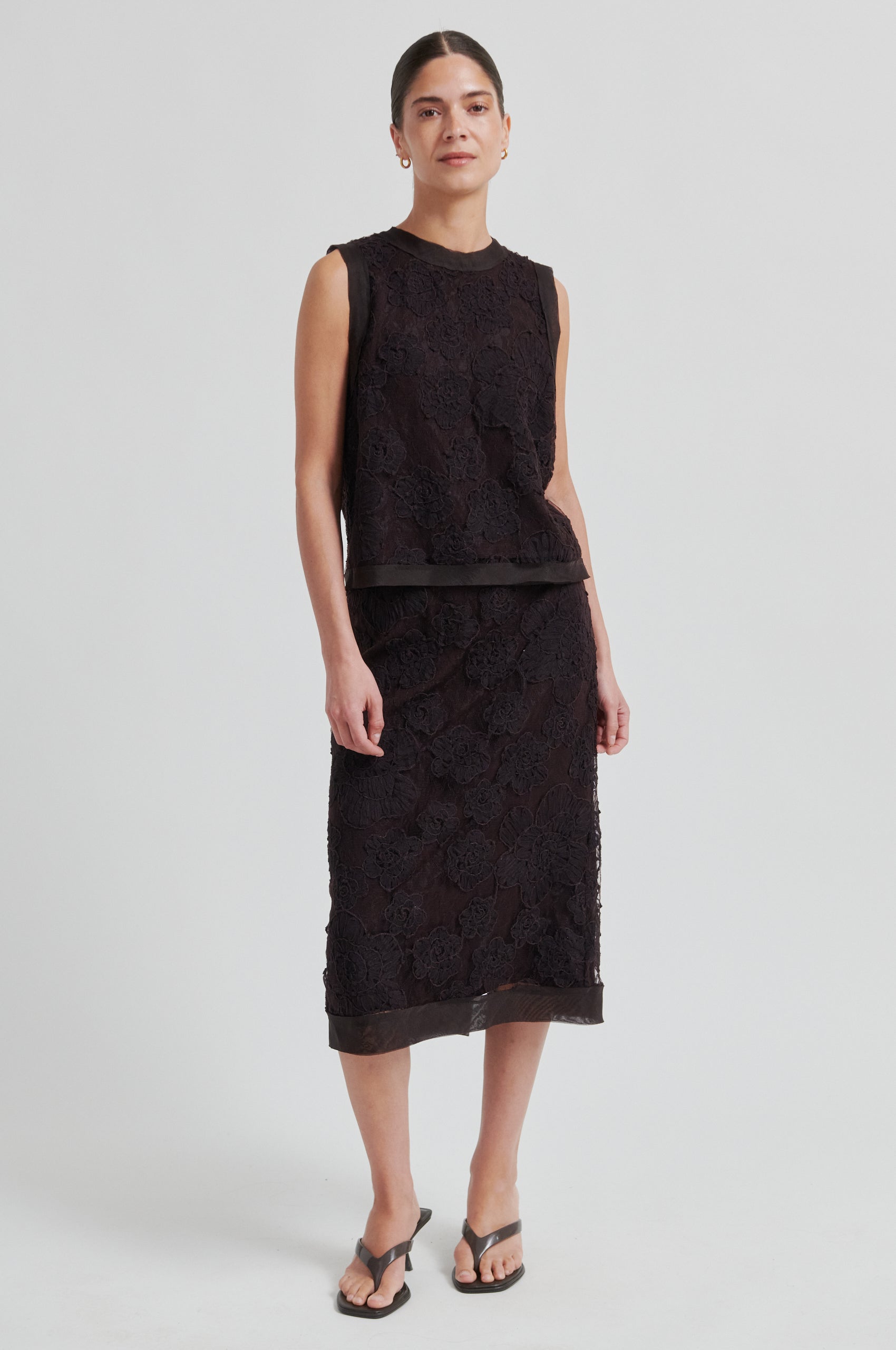 Second Female Top - Daysee Top i Chocolate Tort