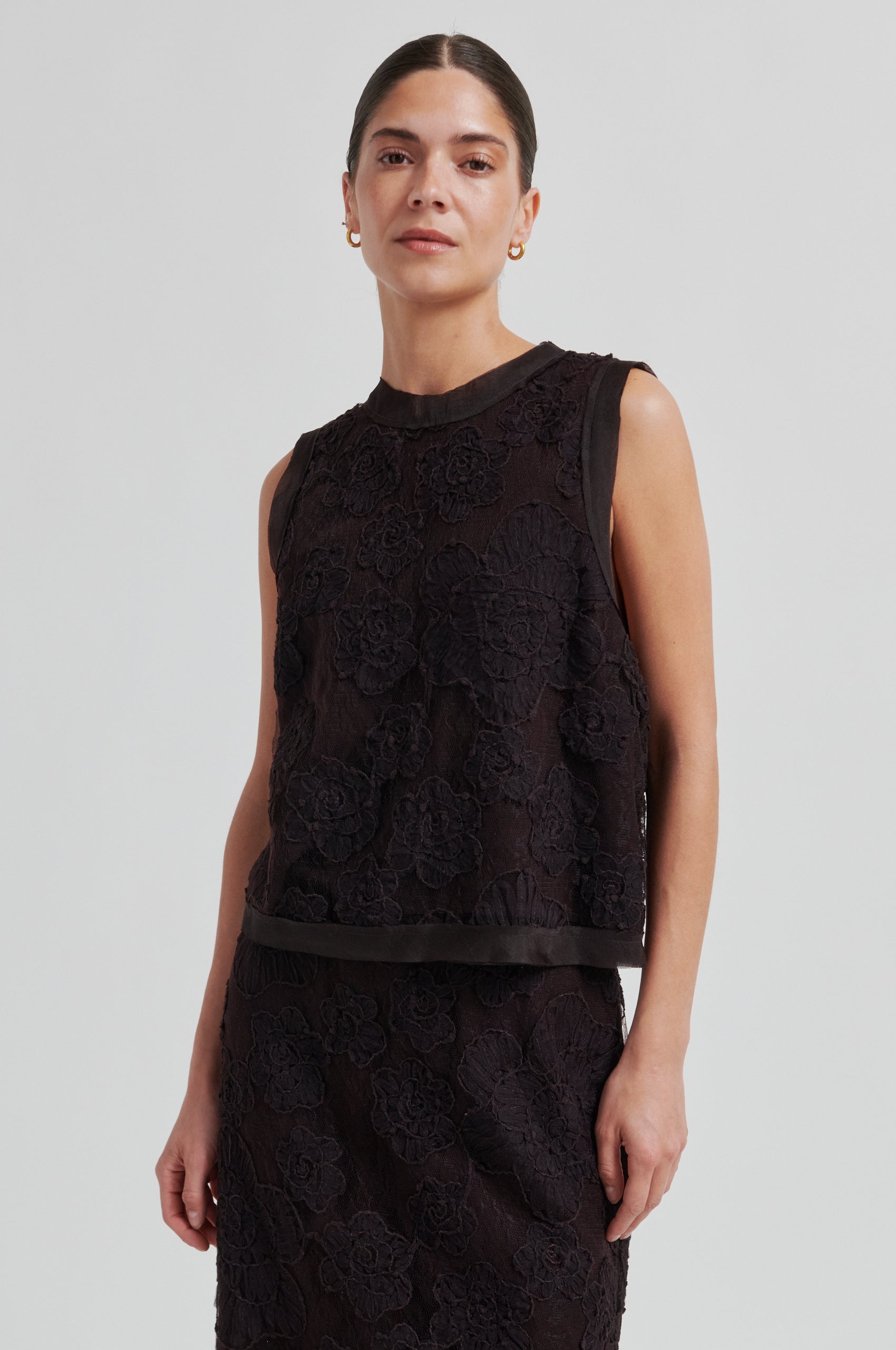 Second Female Top - Daysee Top i Chocolate Tort