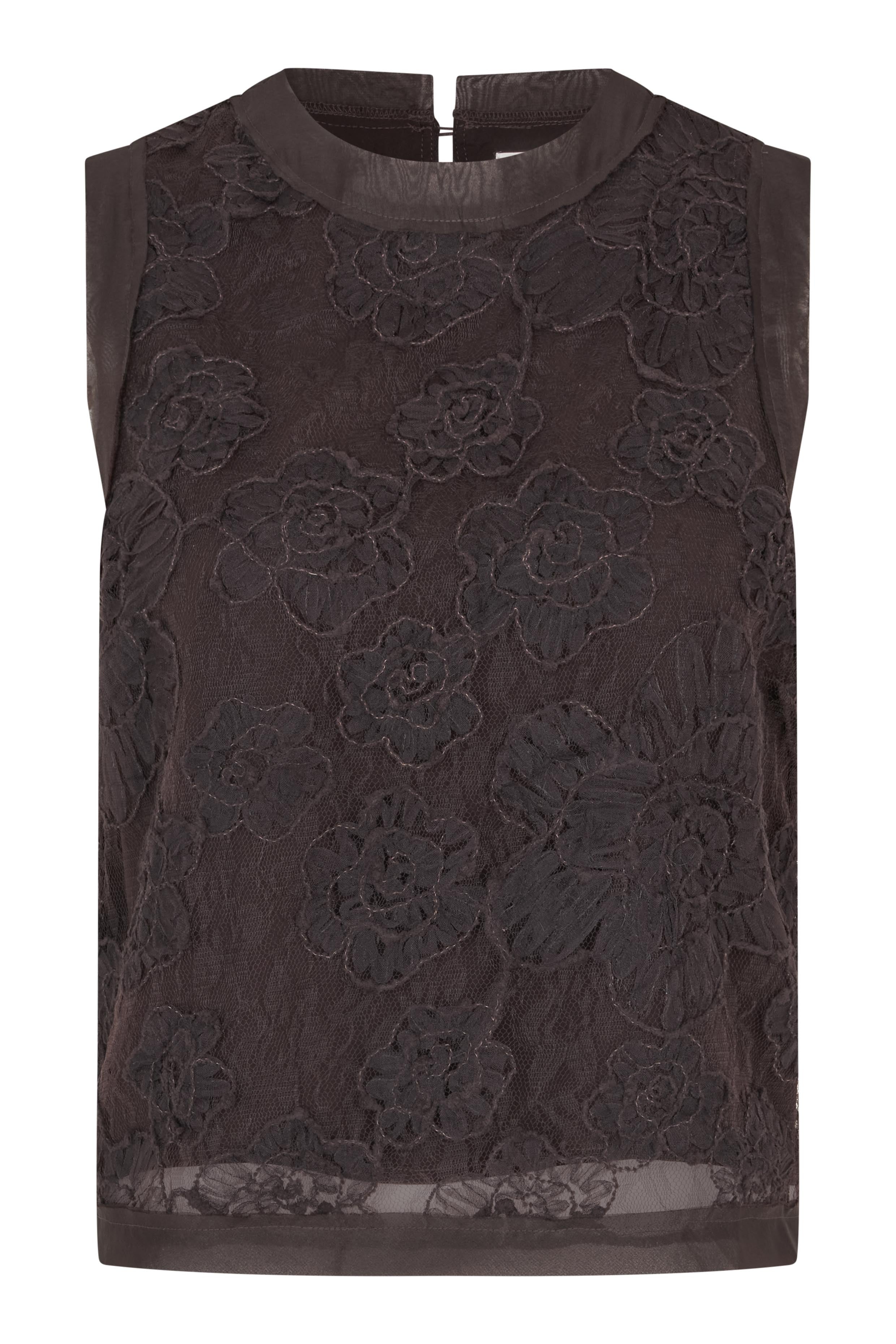 Second Female Top - Daysee Top i Chocolate Tort