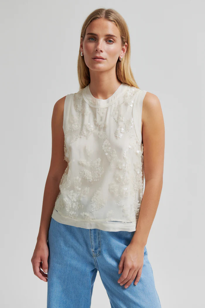 Second Female Top - Salema Top i Eggnog