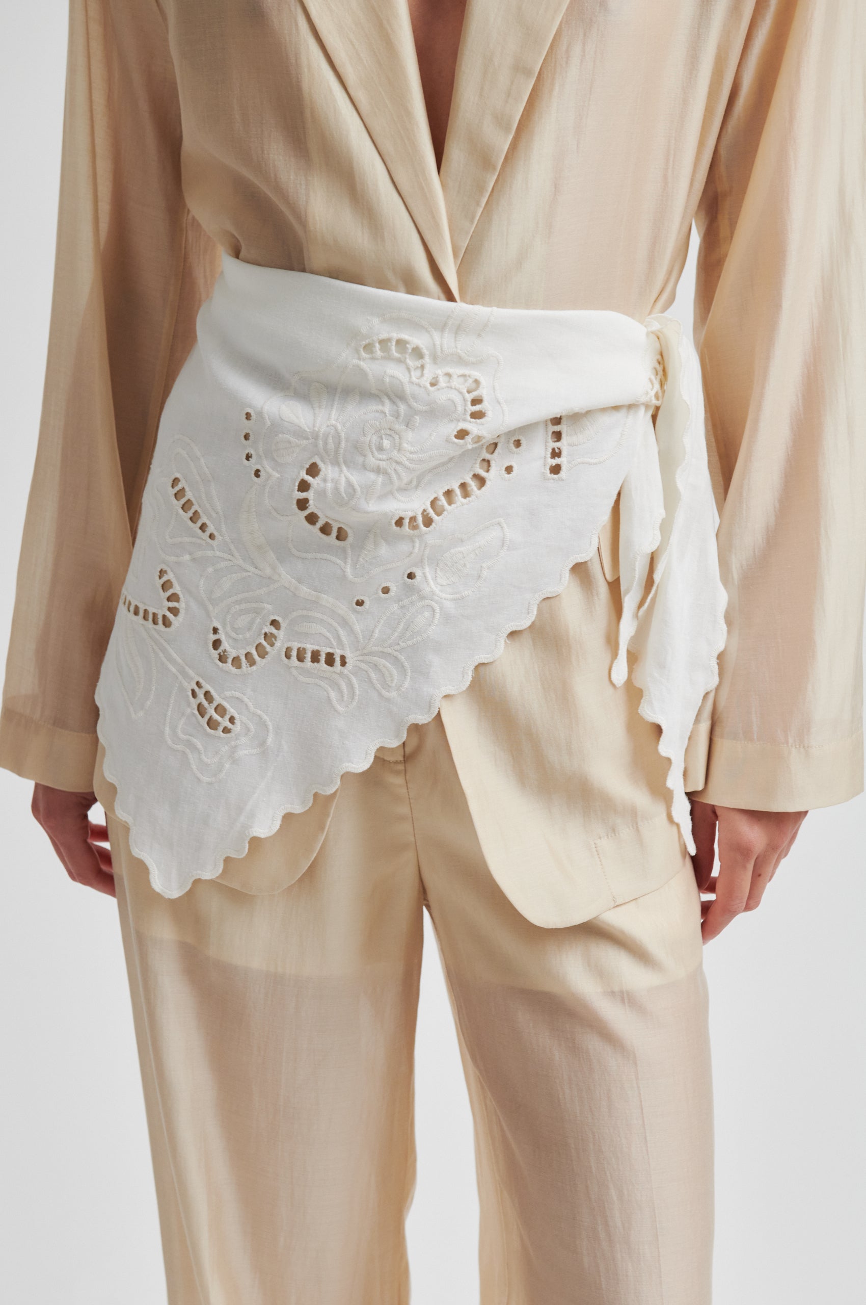 Second Female Tørklæde - Vilea Hip Tørklæde i Eggnog