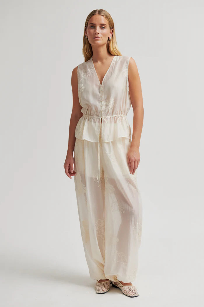 Second Female Top - Vira Top i Soft Beige