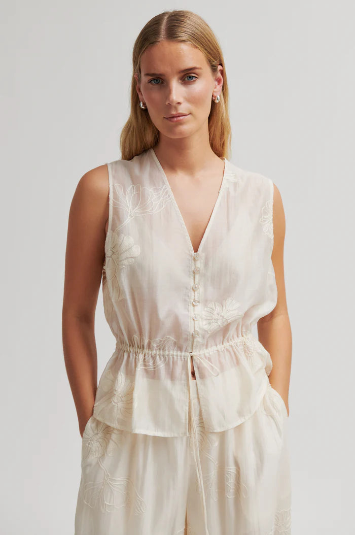 Second Female Top - Vira Top i Soft Beige