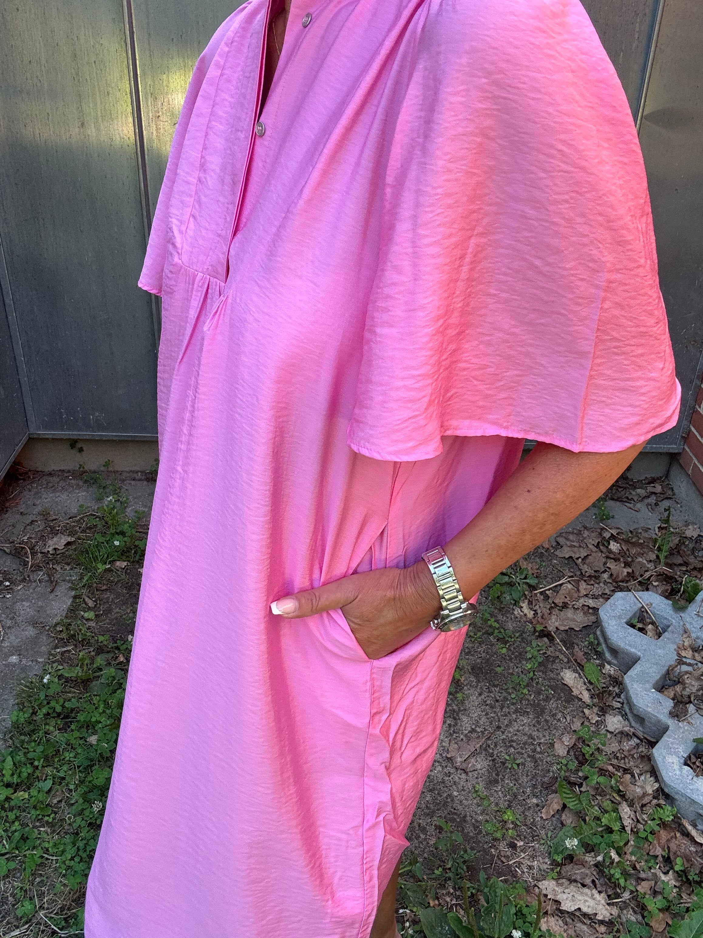 Co´Couture Kjole - CallumCC Volume SS Kjole i Bubblegum