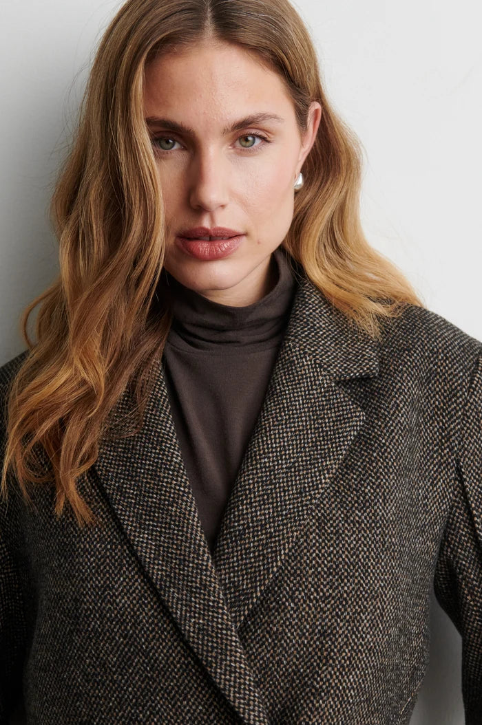 Second Female Blazer -  Emi New Fitted Blazer i Demitasse