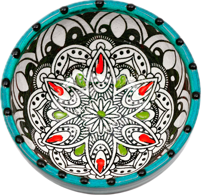 By Spliid Keramik Skål - 1239 Gazania Tapas Mini Skål Ø9 Sort Blå