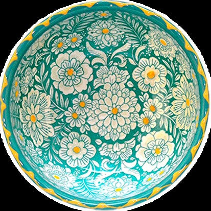 By Spliid Keramik Skål - Florencia Tapas Skål Small i Aqua Gul  Ø14cm H5cm