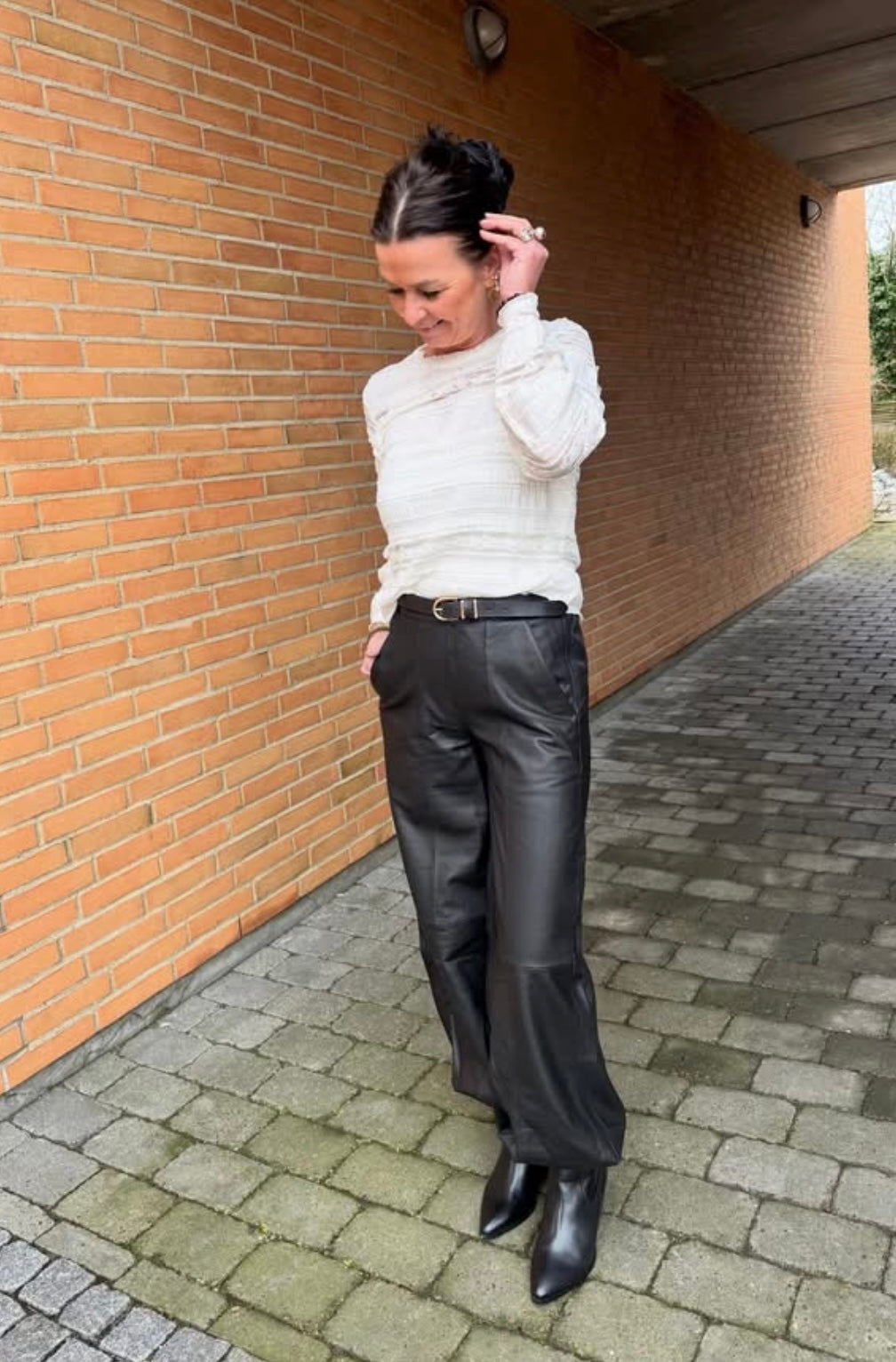 Depeche Bukser - 51402 EllaDEP Ballon Skind Bukser i Sort