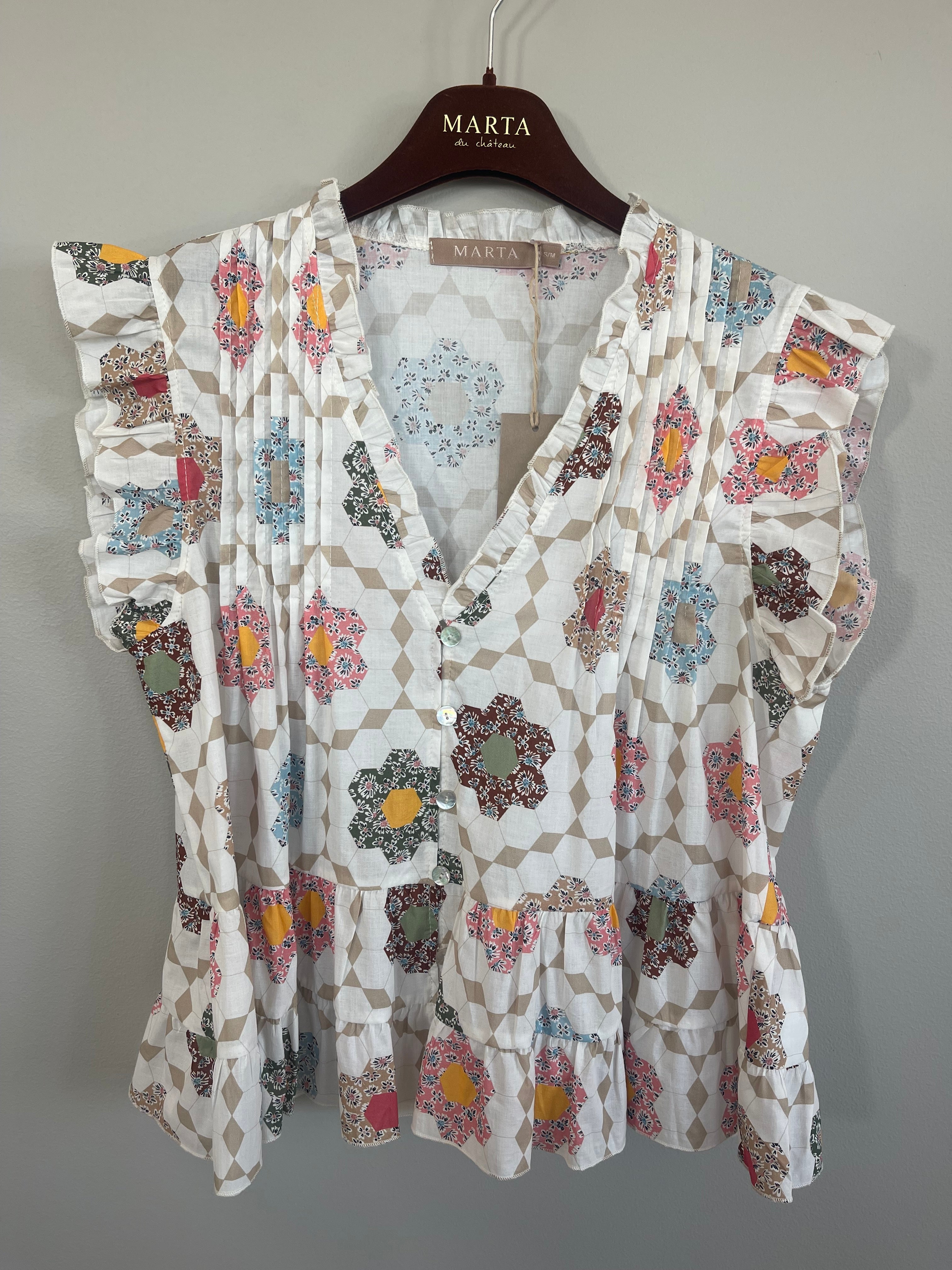 MARTA du château Top - 68181 MdcDarla Top i Print