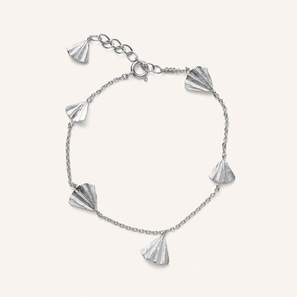 Pernille Corydon Armbånd - Autumn Leaf Armbånd 16-19cm i Sølv