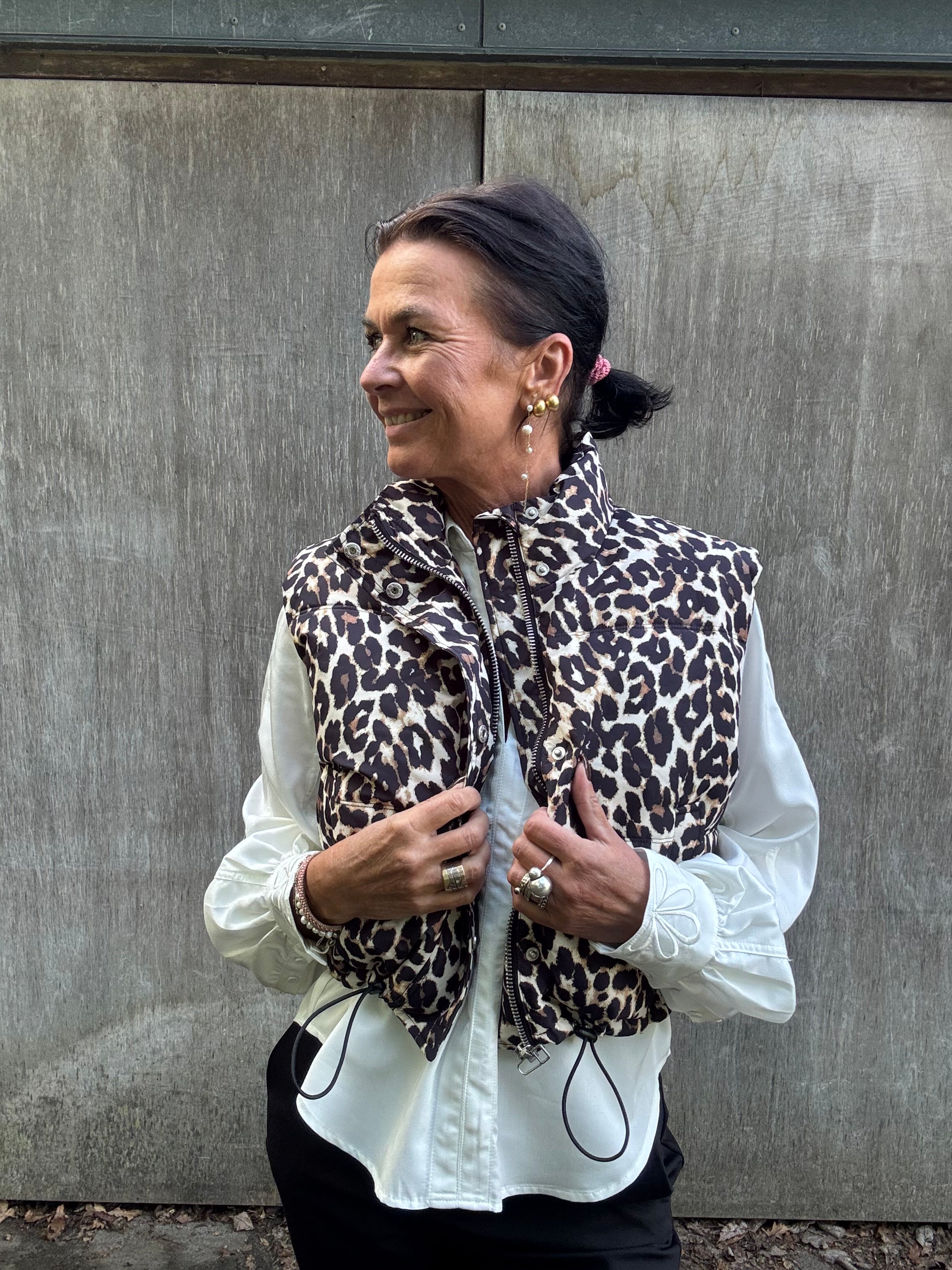 Lollys Laundry Vest - SadaLL Vest i Leopard Print