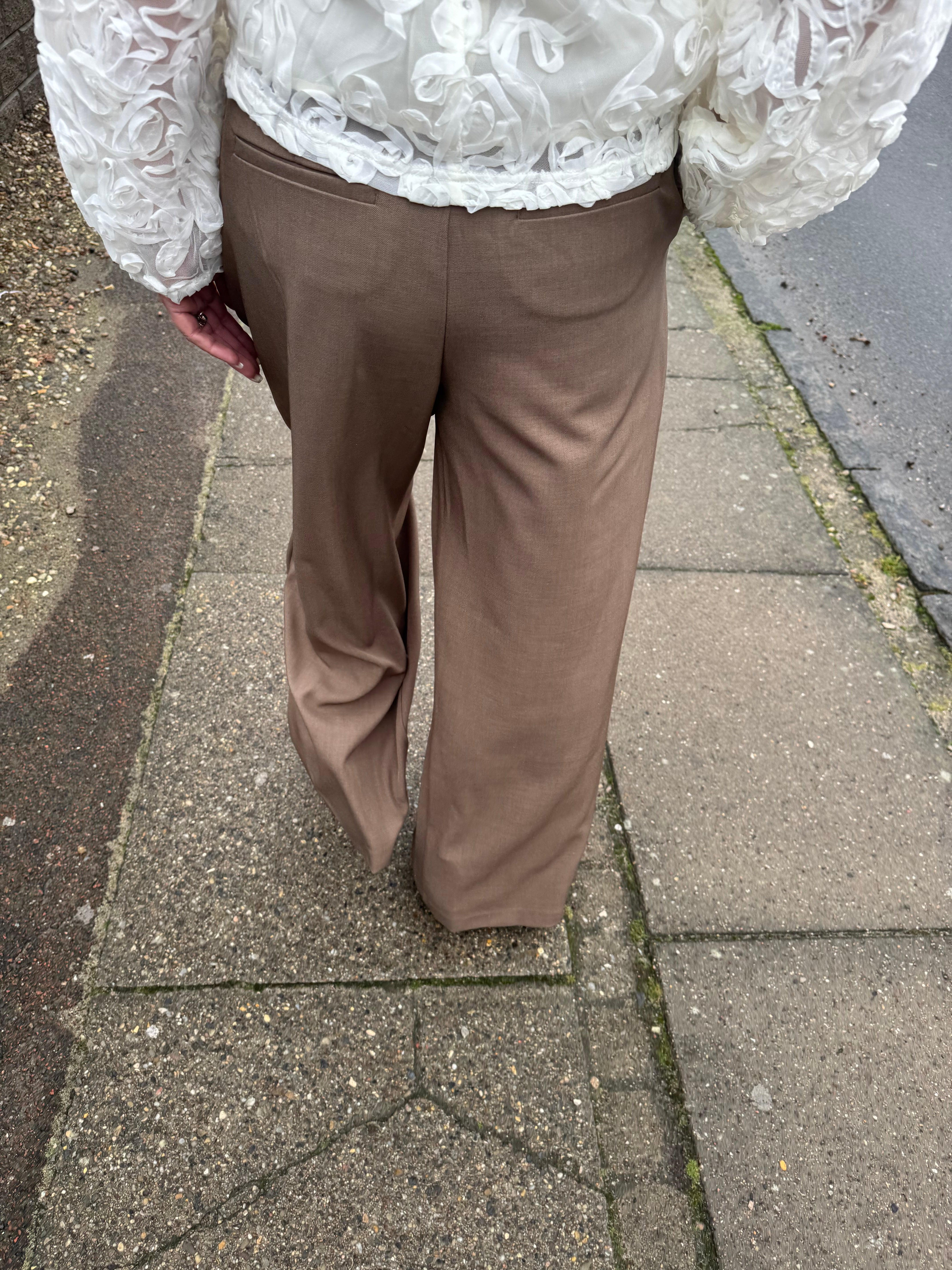 Haute L´amitié Bukser - Michelle Tailor Tie Bukser i Walnut