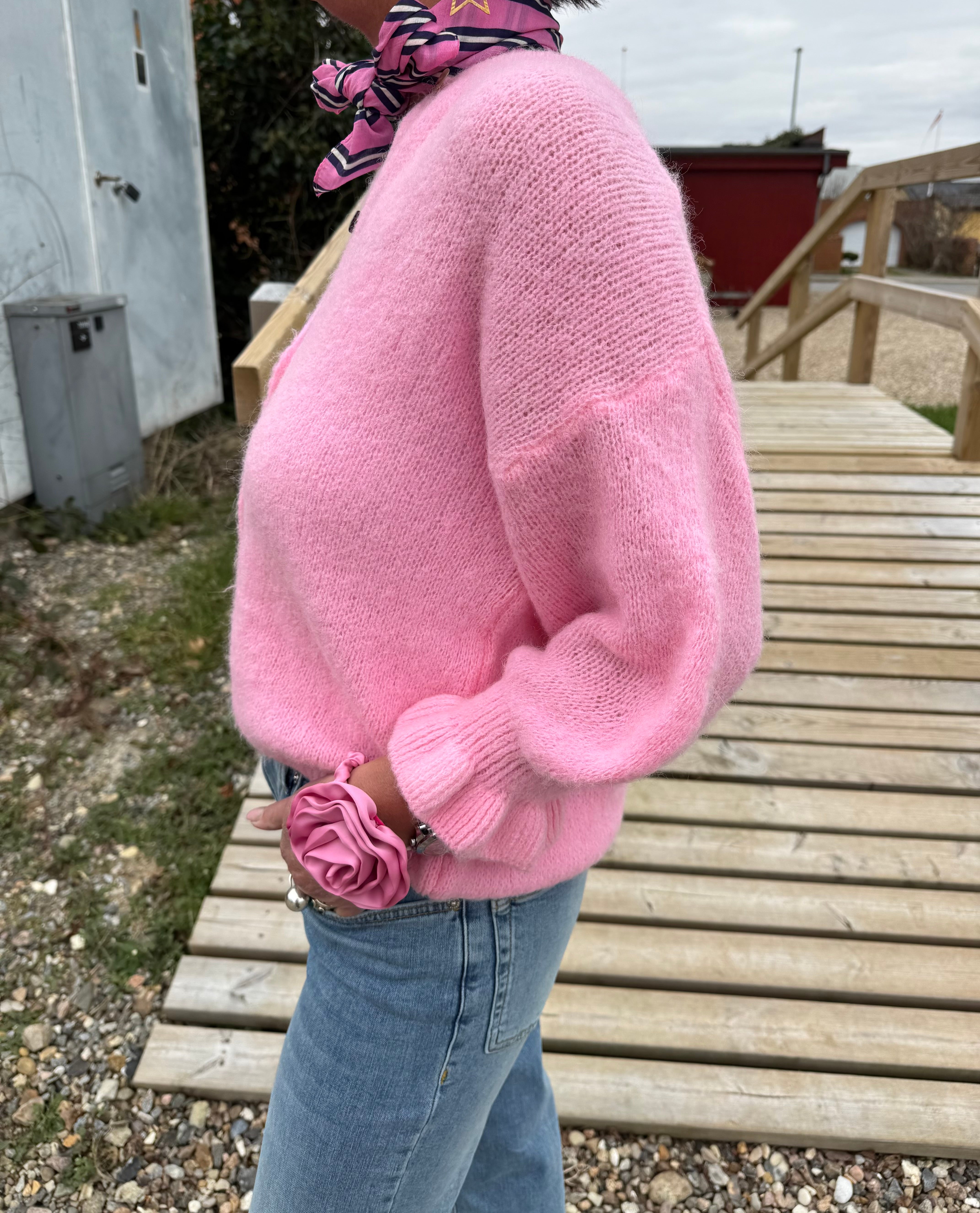 MARTA du château Strik - MdcJuliana Strik Cardigan i Baby Pink