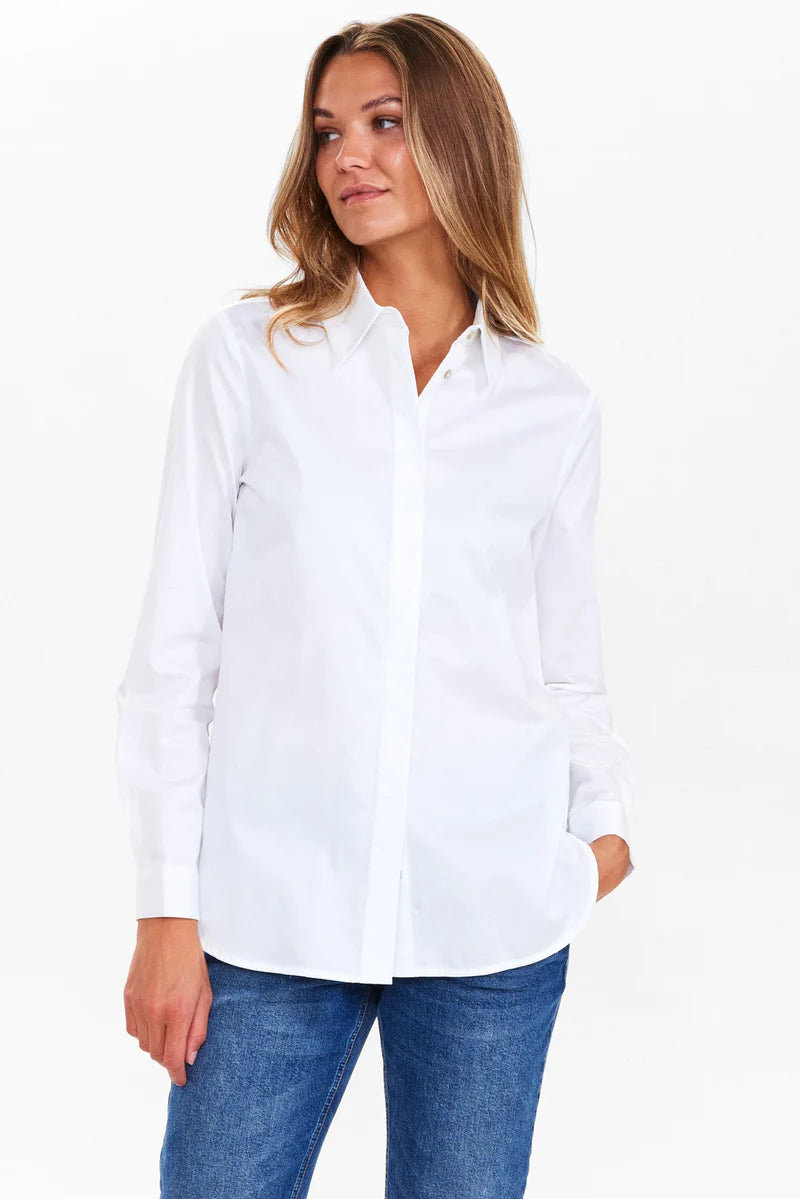 Nümph - NuHelena Skjorte i Hvid