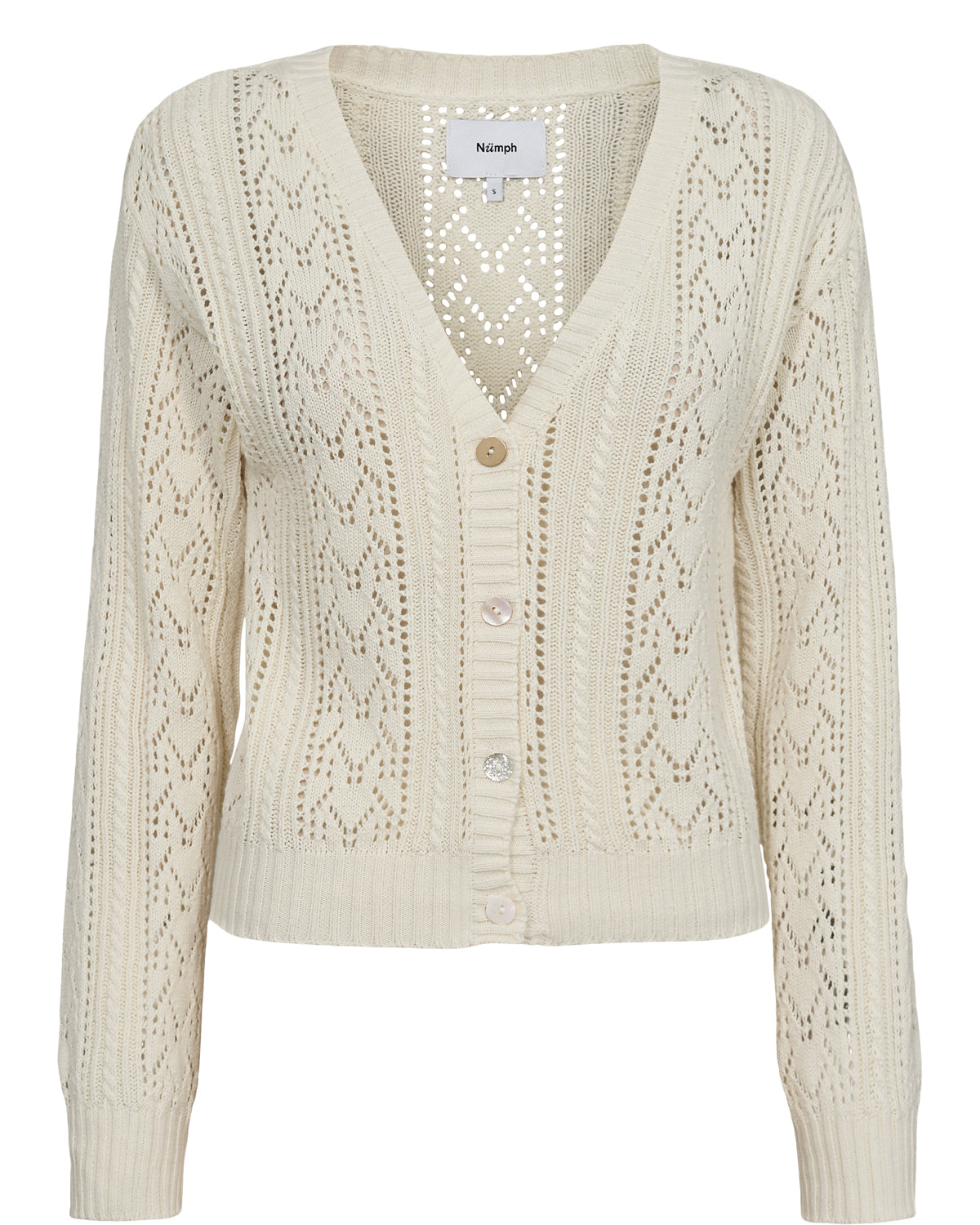 Nümph Cardigan - NuMorello Strik Cardigan i Pristine