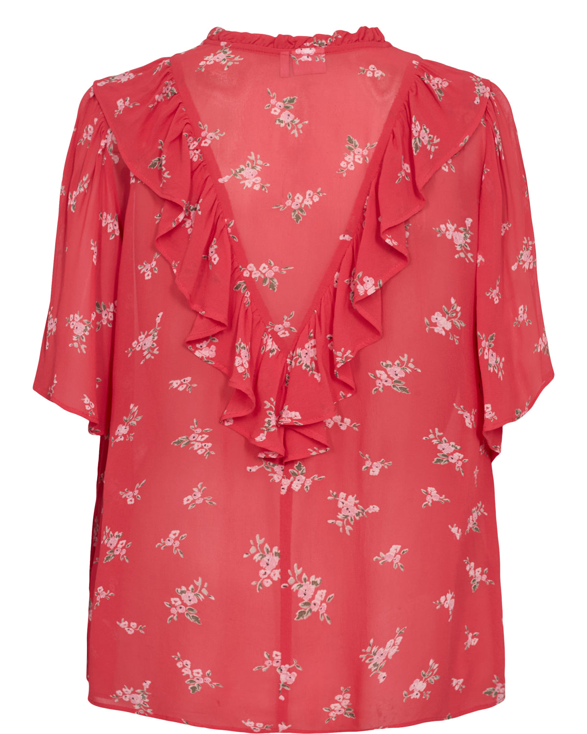 Nümph Bluse - NuFelicity SS Bluse i Geranium Rød