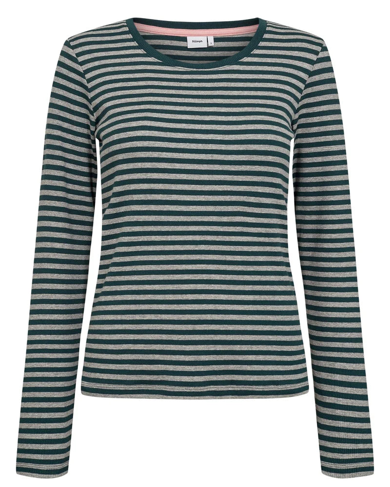 Nümph Bluse - NuMelany LS Bluse i Rain Forest