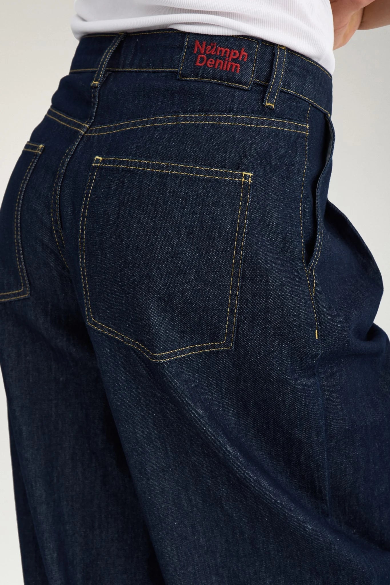 Nümph Jeans - NuVenna MR Ballon Jeans i Dark Blue Denim