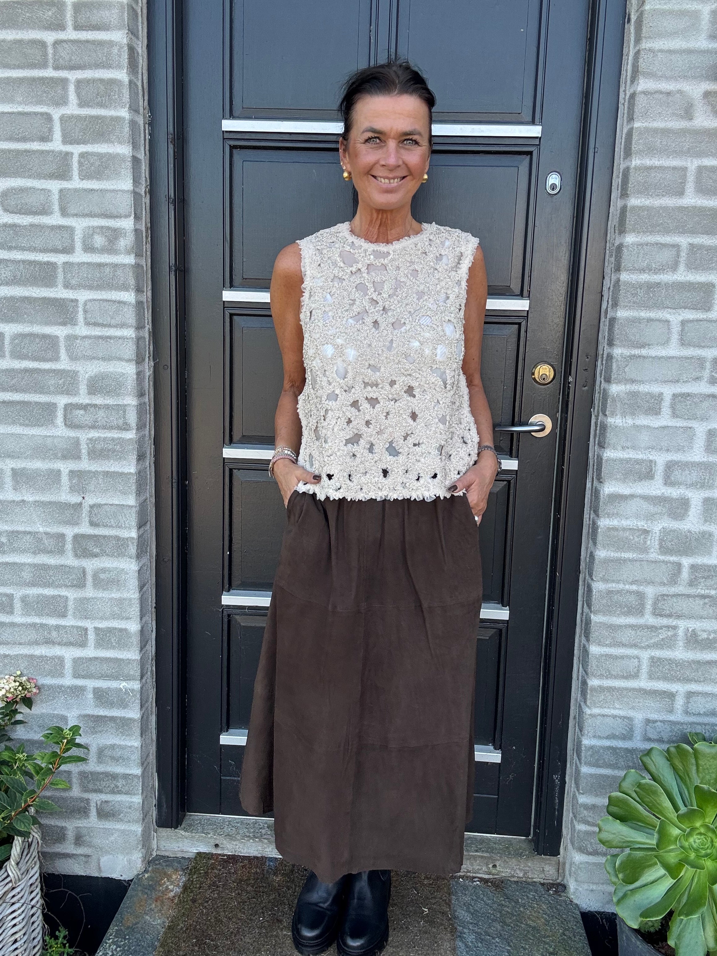 Second Female Top - Gleam Top i Summer Sand