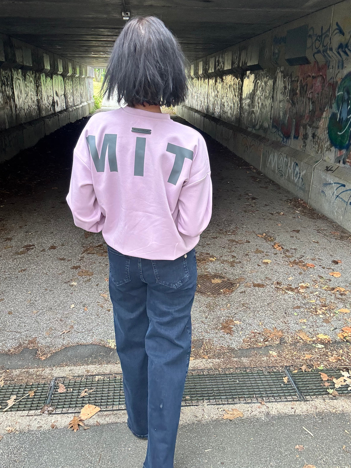 Haute L´amitié Sweat - Maxi Split Logo Sweat i Misty Rose