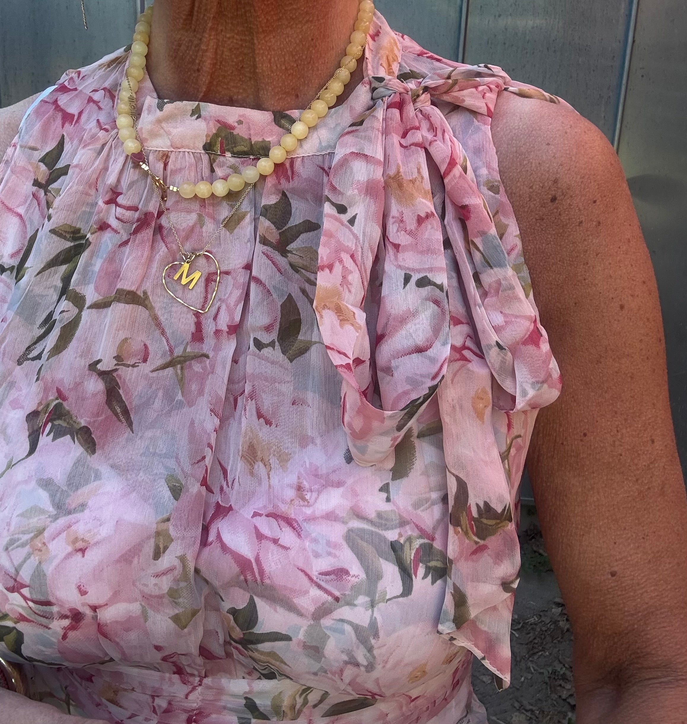Neo Noir Kjole - Marli Flower Chiffon Kjole i Rose