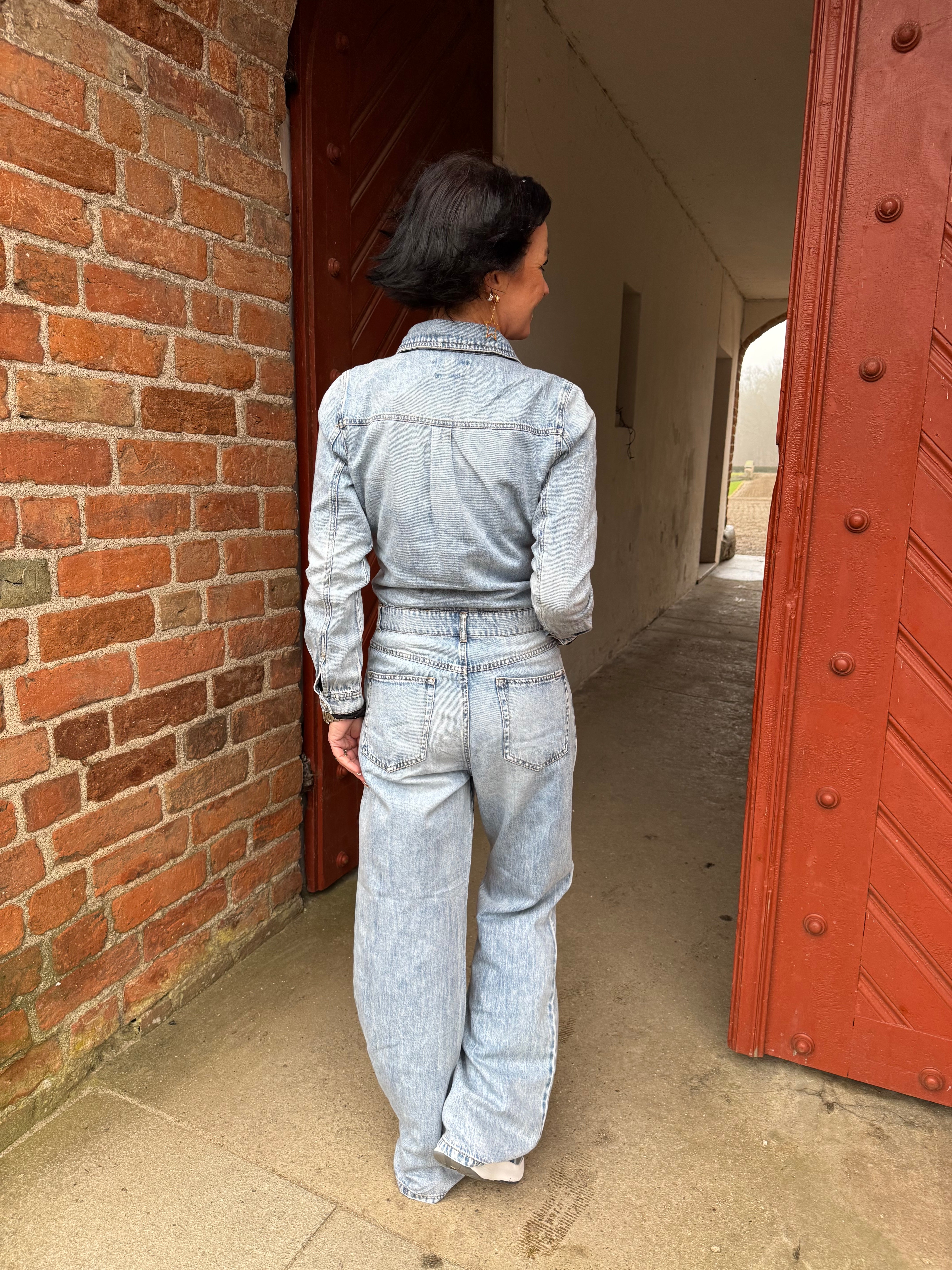 Garcia Jumpsuit - Buksedragt i Denim Medium Used