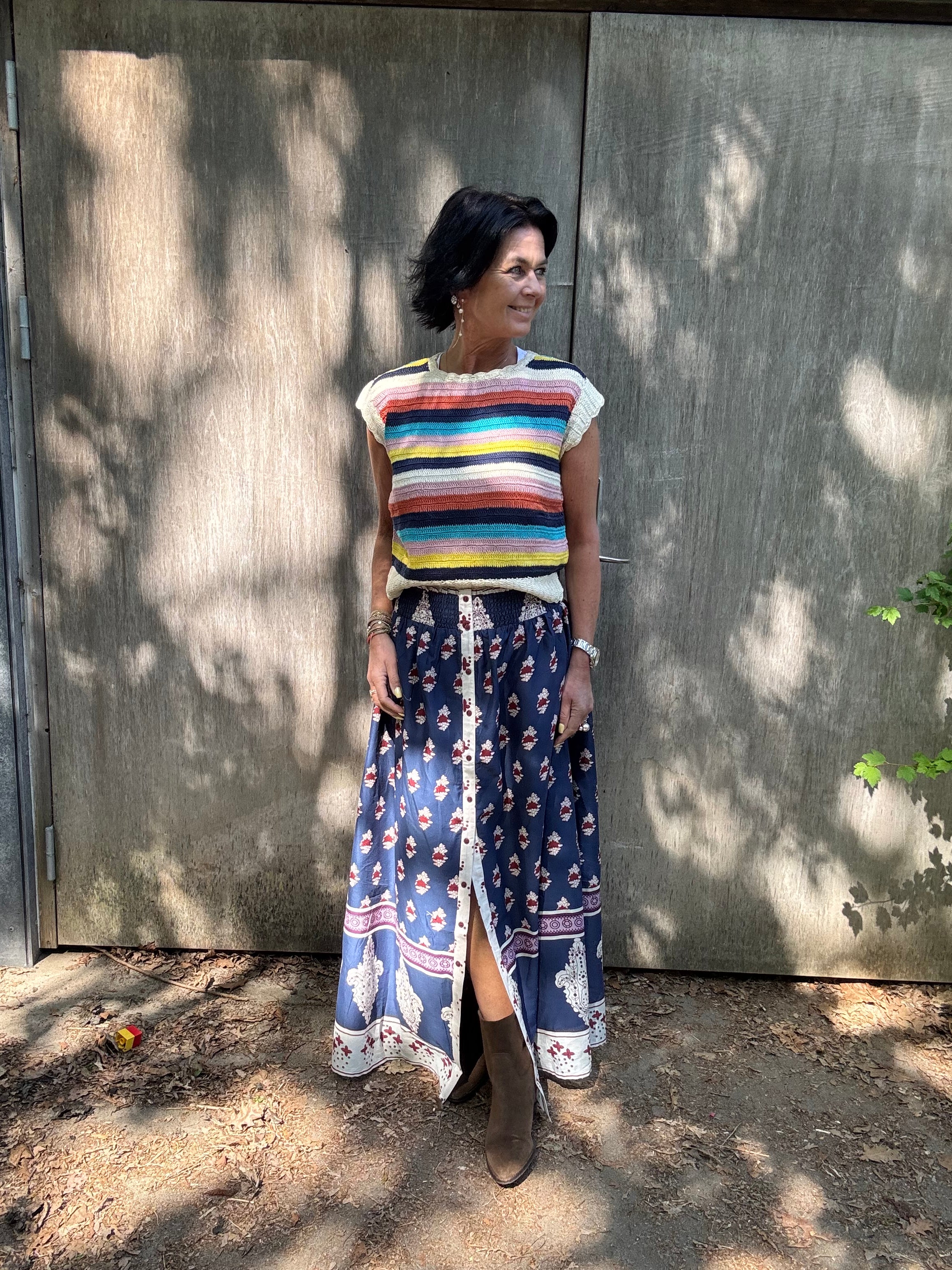 Lollys Laundry Nederdel - RioLL Maxi Nederdel i Dark Blue