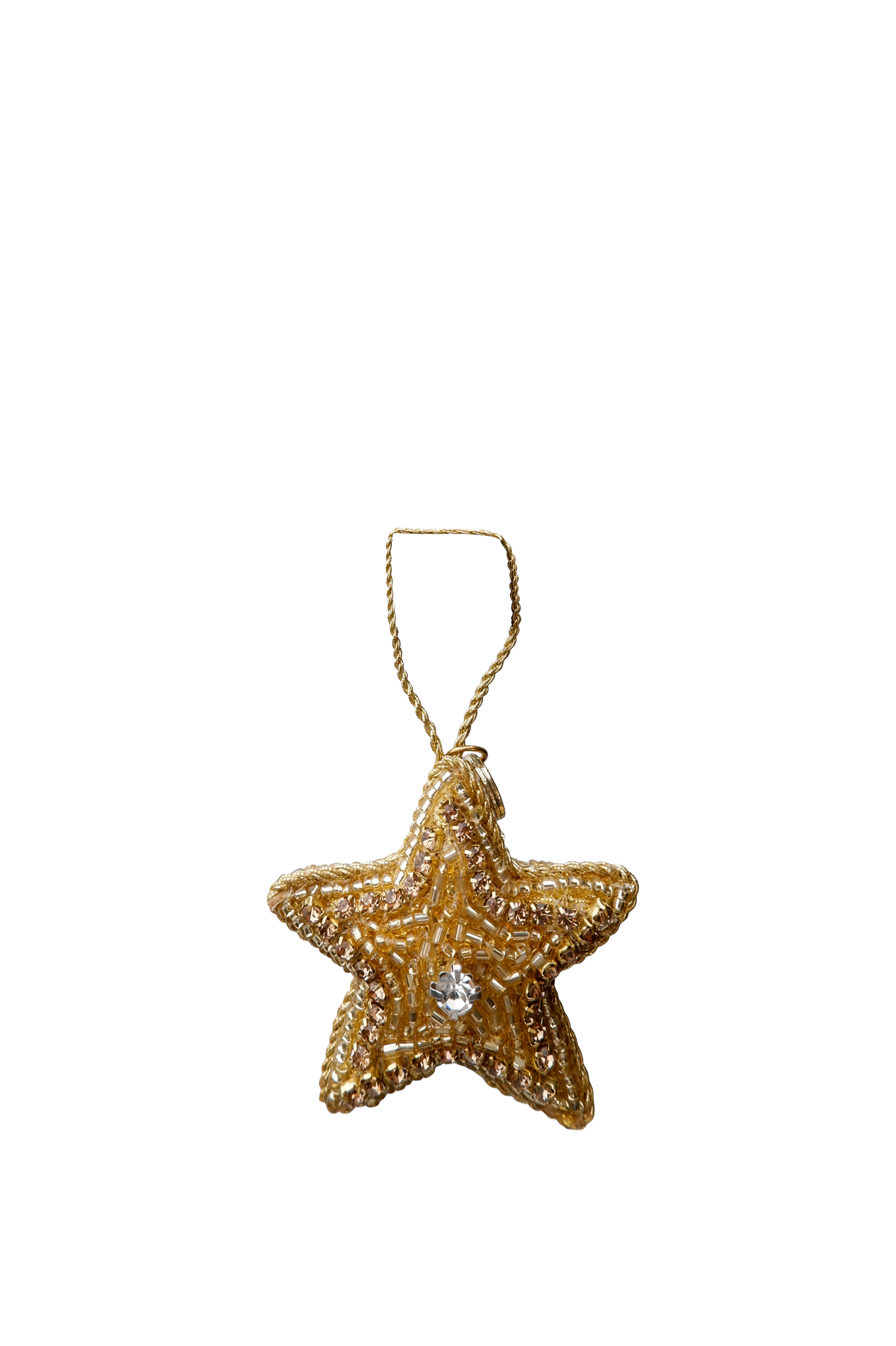 Black Colour Julepynt - BcMini Star Christmas Ornament i Guld