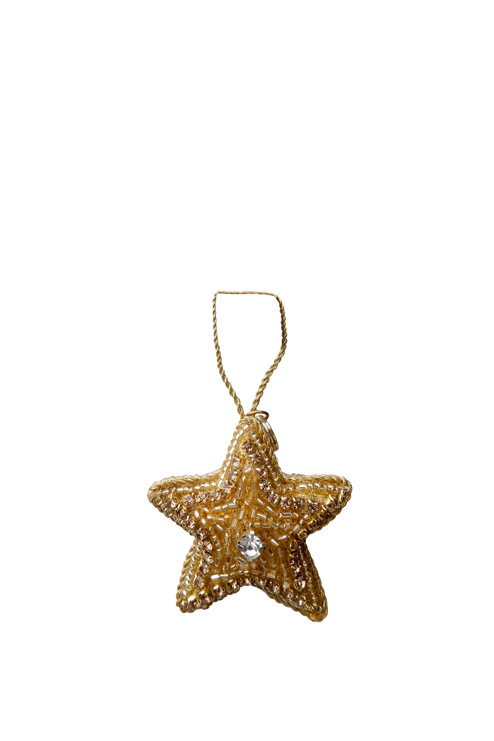 Black Colour Julepynt - BcMini Star Christmas Ornament i Guld