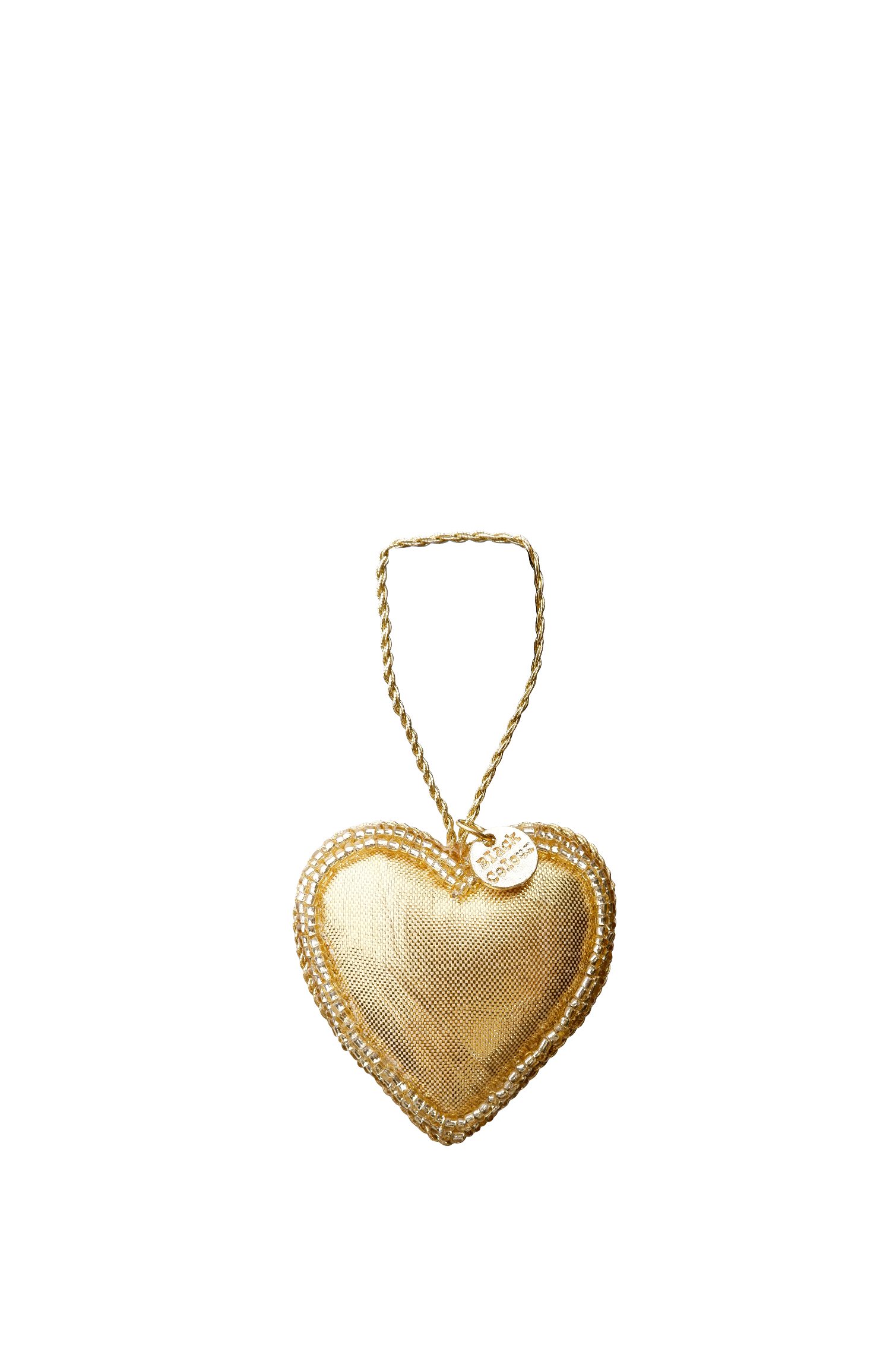 Black Colour Julepynt - BcMini Heart Christmas Ornament i Guld