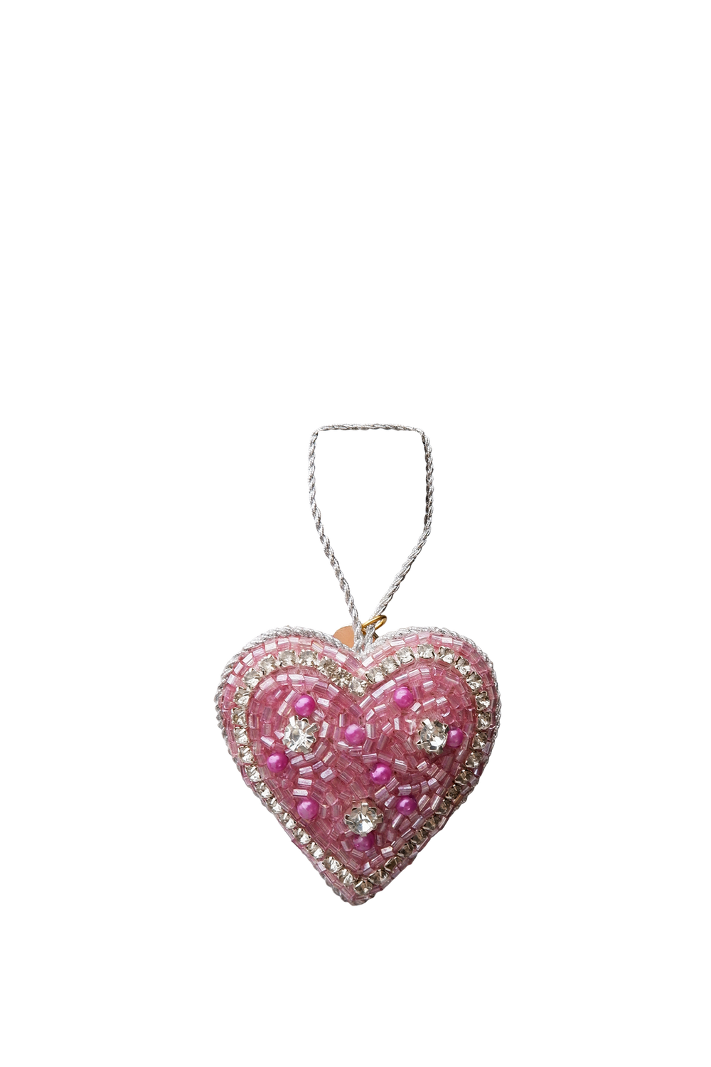 Black Colour Julepynt - BcMini Heart Christmas Ornament i Pink