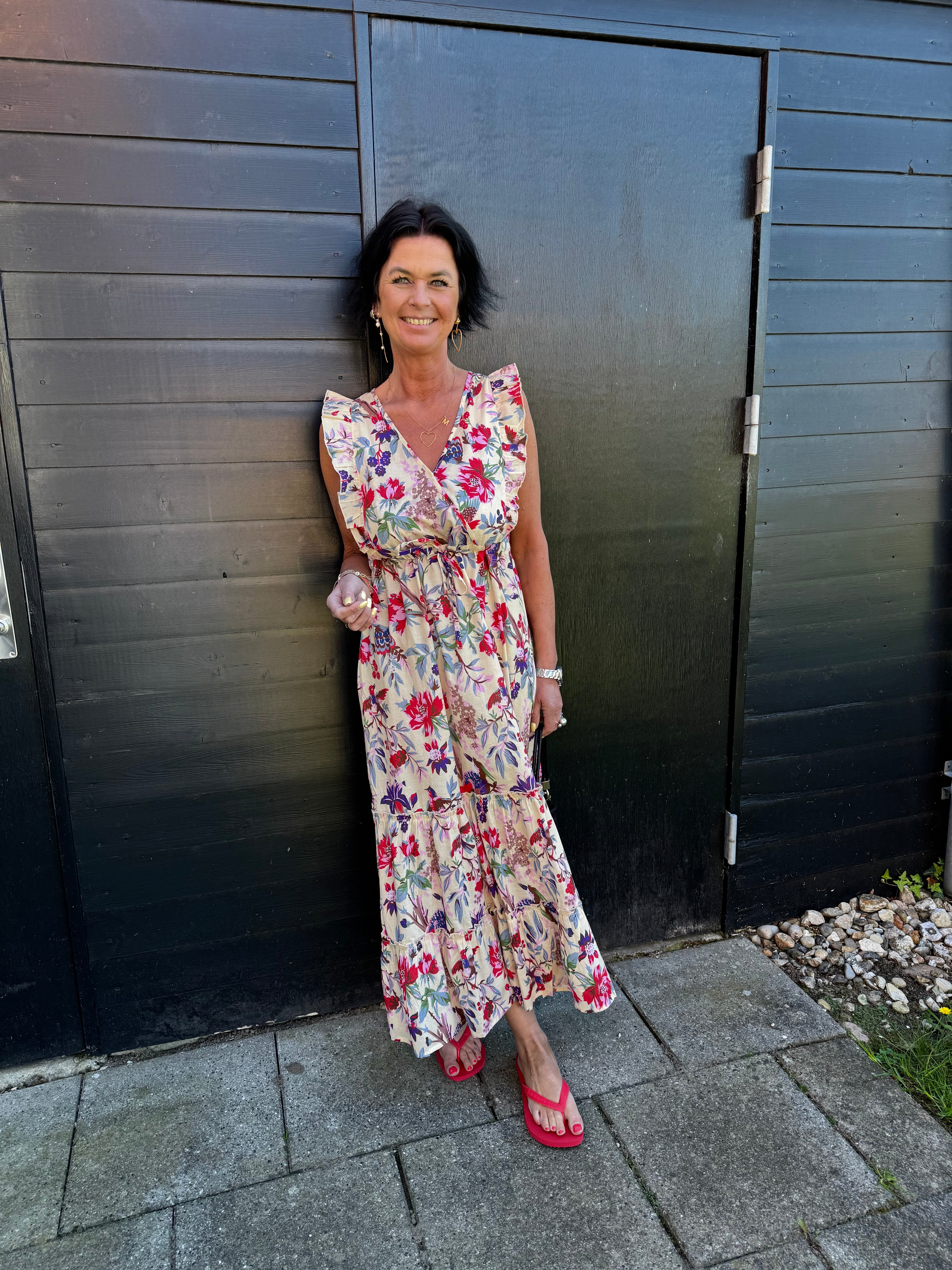 Lollys Laundry Kjole - SamoLL Midid Kjole i Flower Print