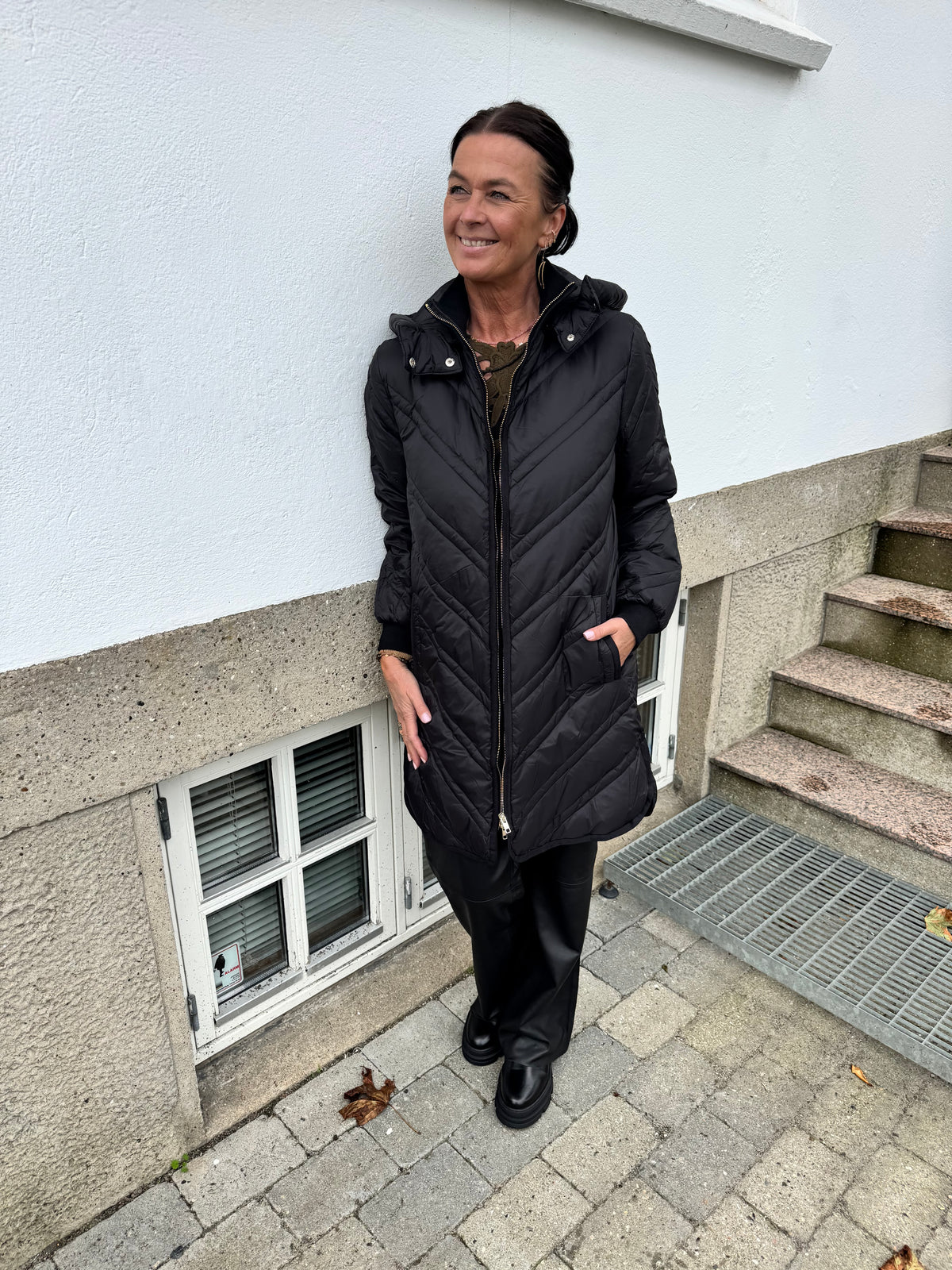 PBO Jakke - PBOMelville Down Hoos Jakke i Sort