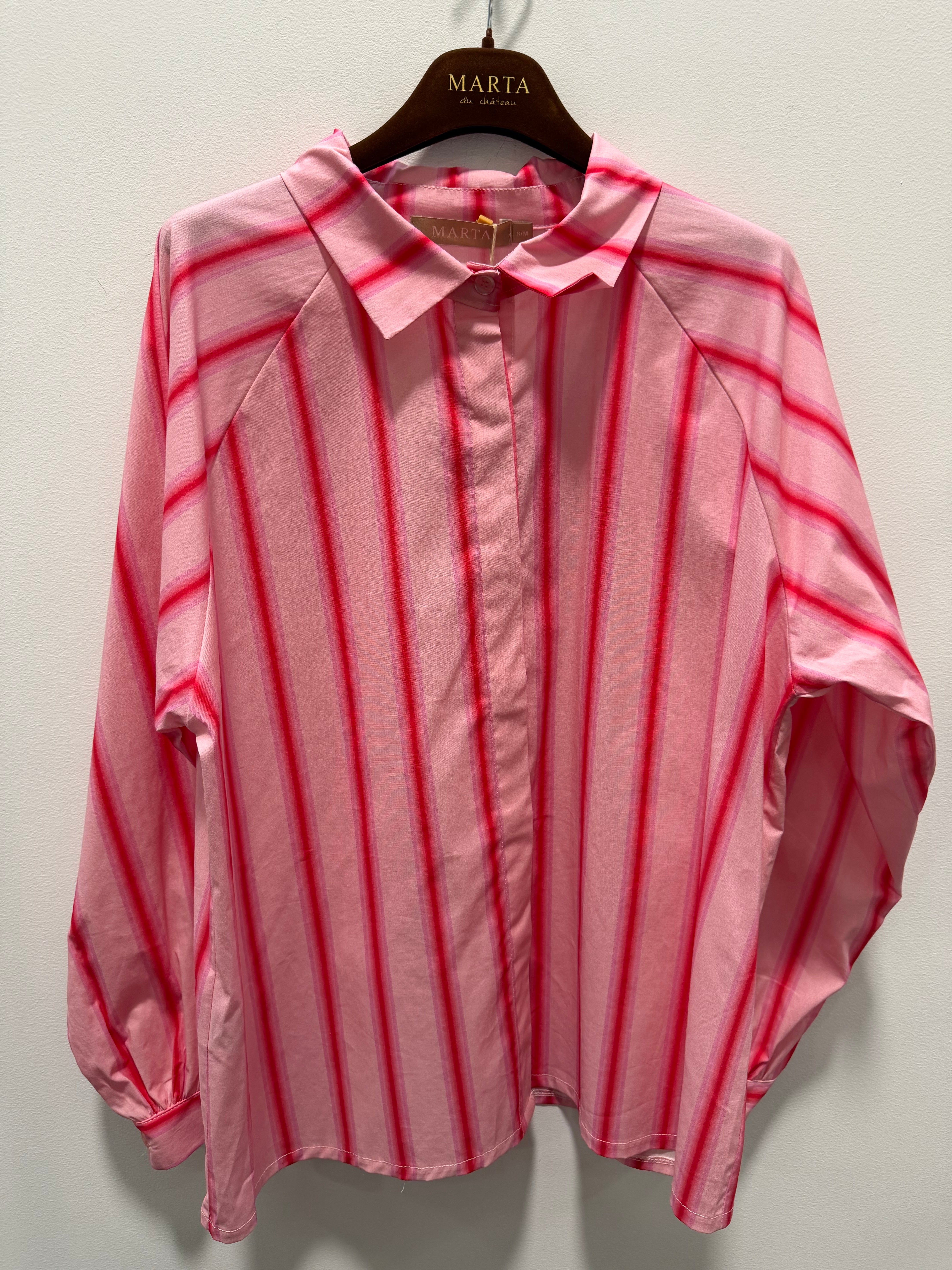 MARTA du château Skjorte - 8005 MdcKalia Skjorte i Rosa Striber