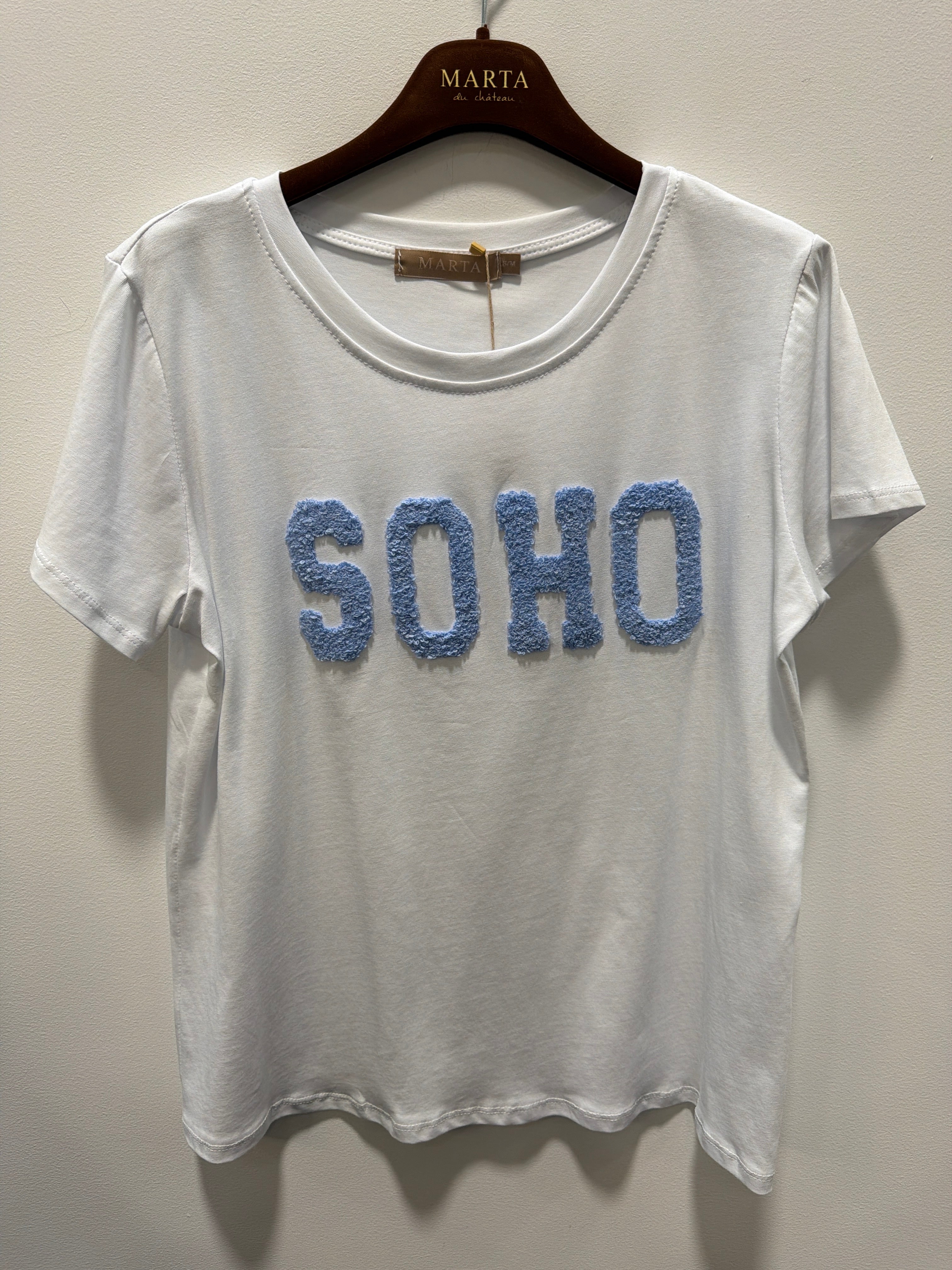 MARTA du château T-shirt - 84275 MdcHerdis T-shirt i White Sky Blue