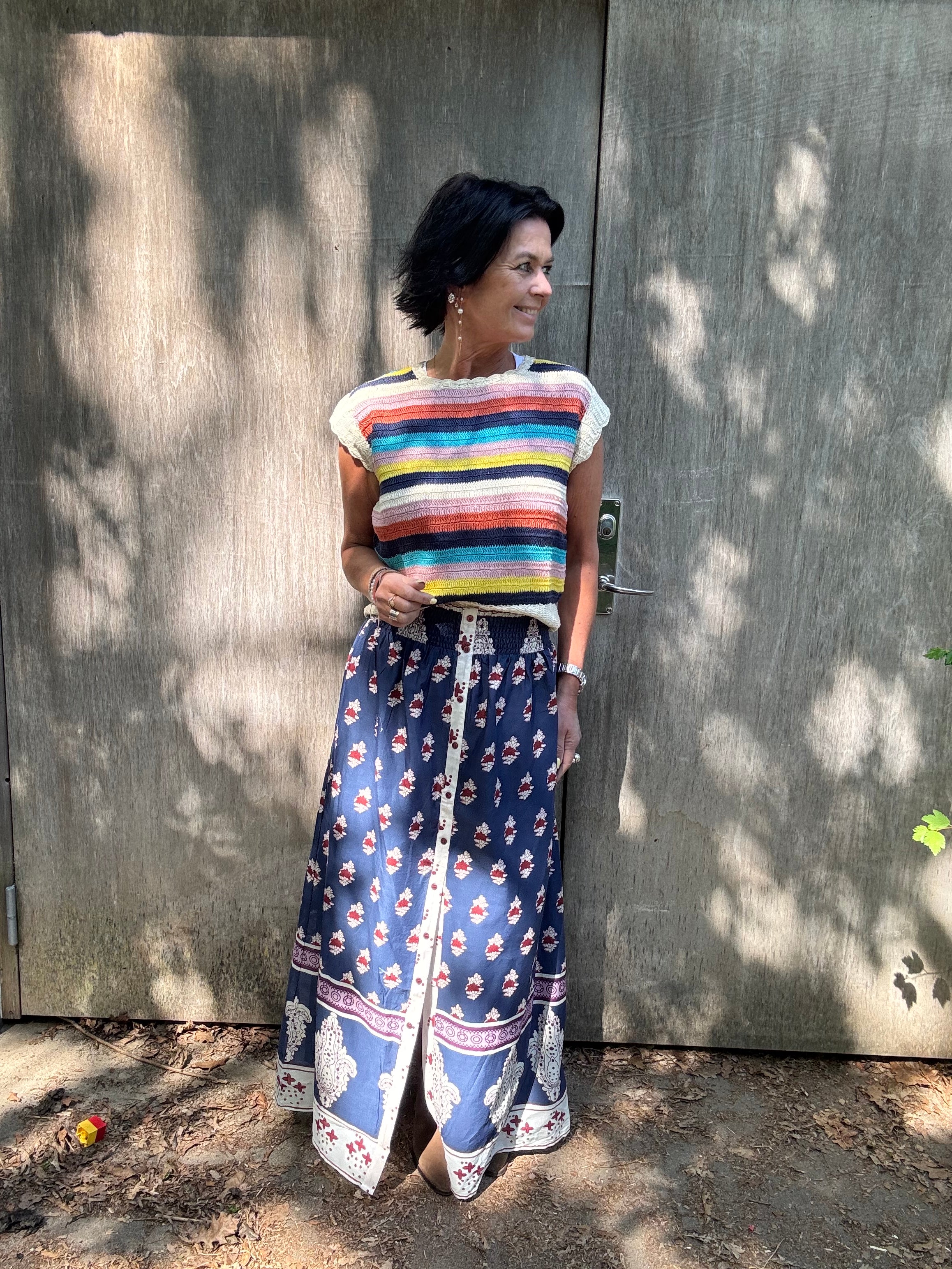 Lollys Laundry Nederdel - RioLL Maxi Nederdel i Dark Blue