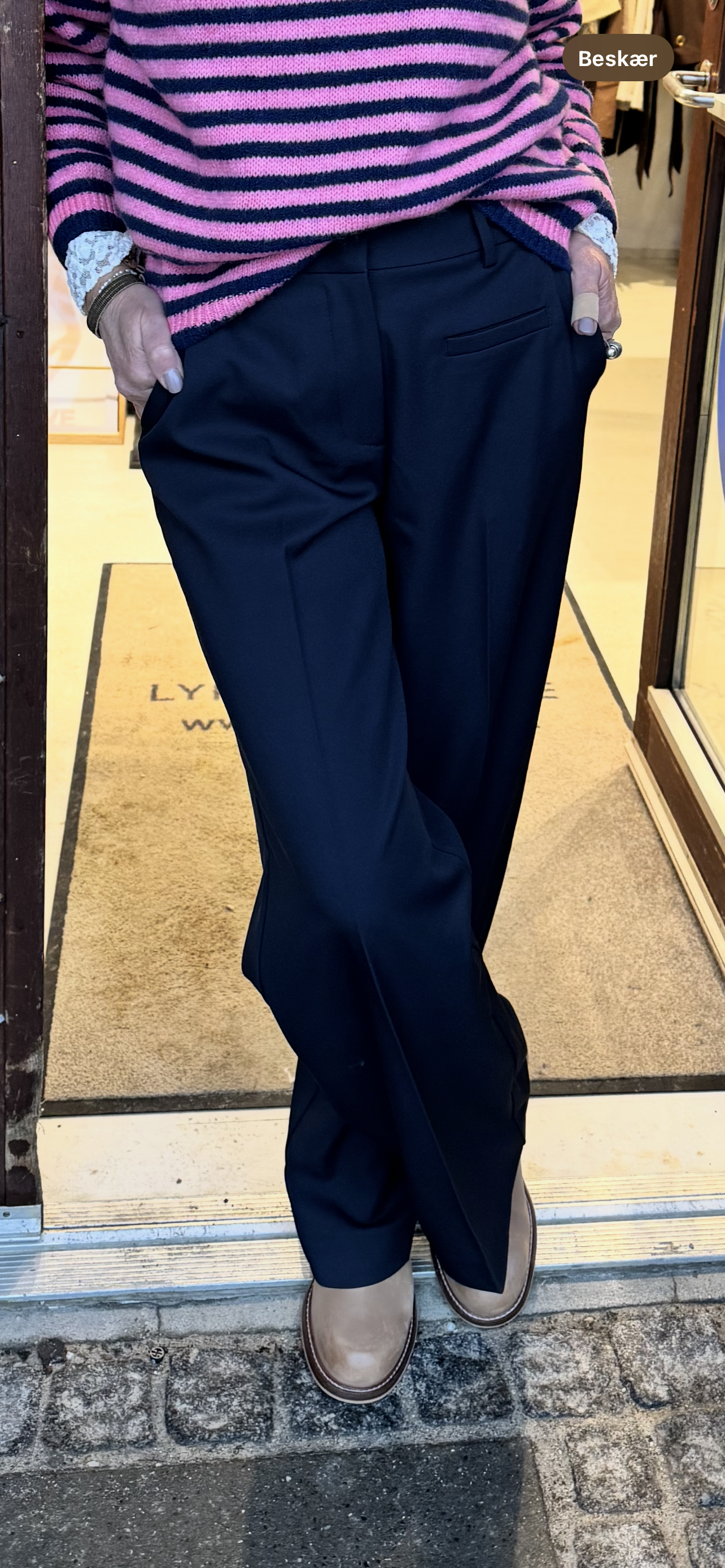 Haute L´amitié Bukser - Premiere Plain Bukser i Navy
