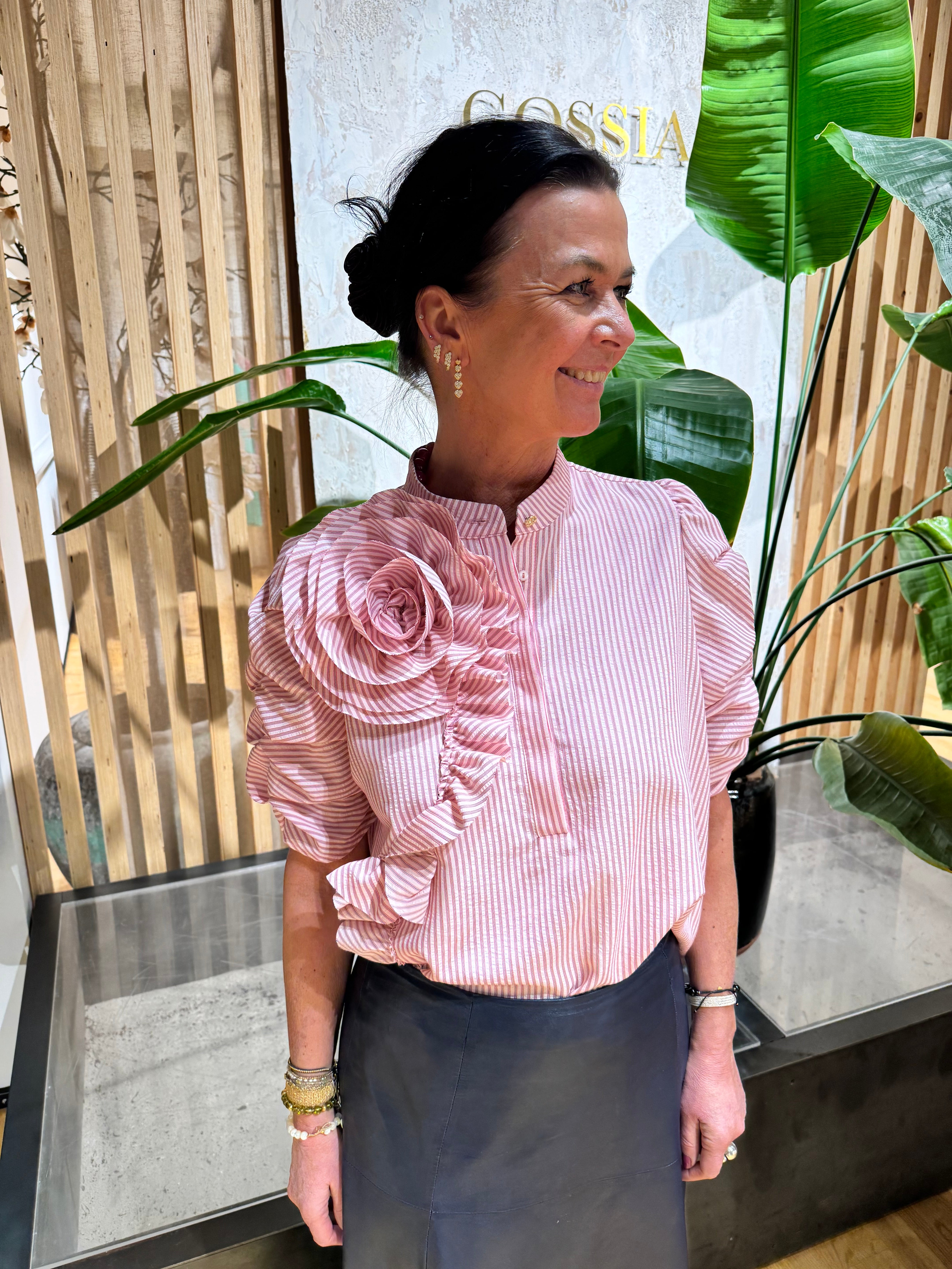 Gossia Bluse - ZabinaGO Ea Bluse i Pink Stripe