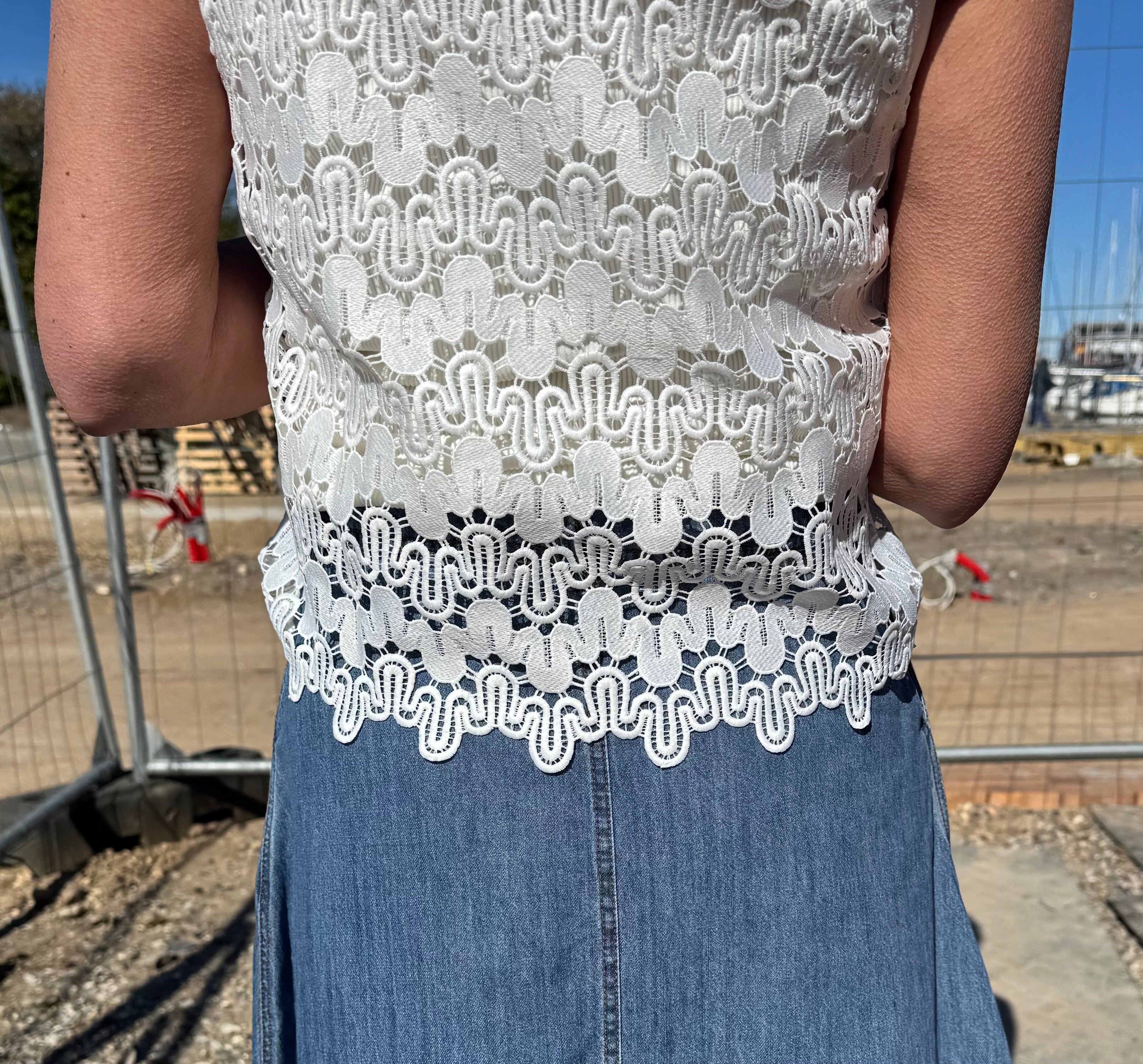 Coster Copenhagen Top - Lace Top i Hvid