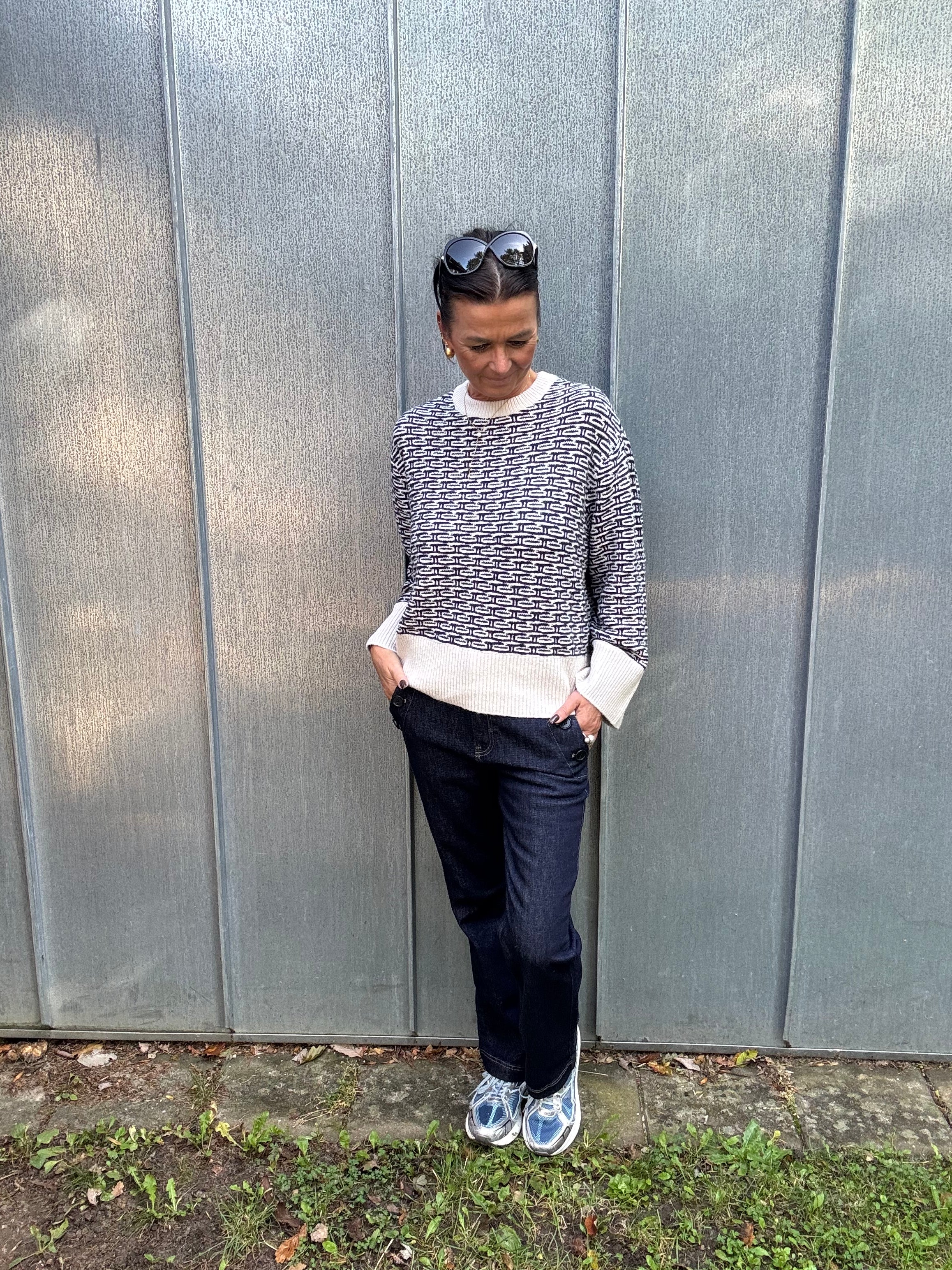 Pieszak Strik - Talia Strik Bluse i Midnight Navy