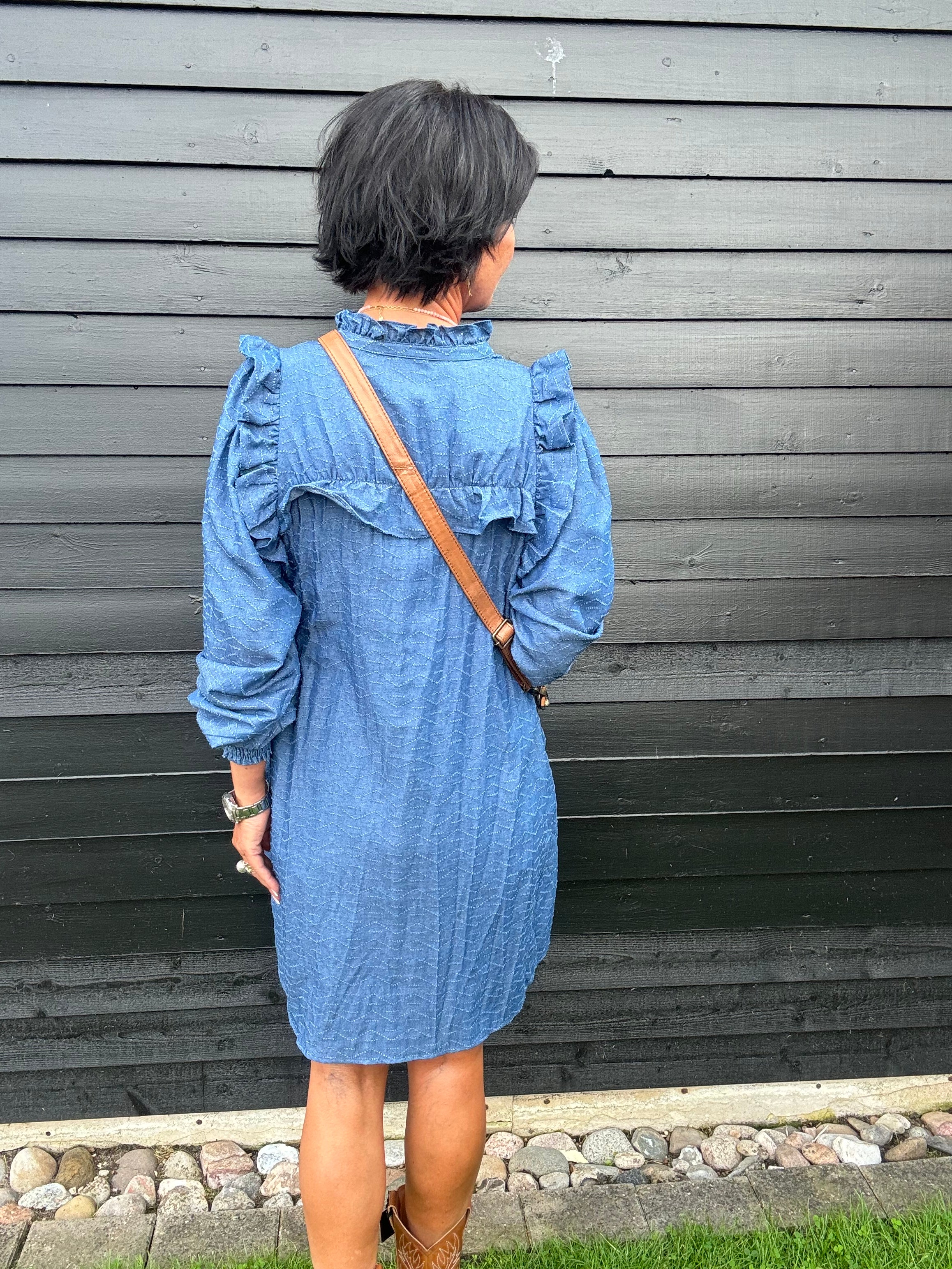 Gossia Kjole - AnnalilGO Kjole i Denim Blue