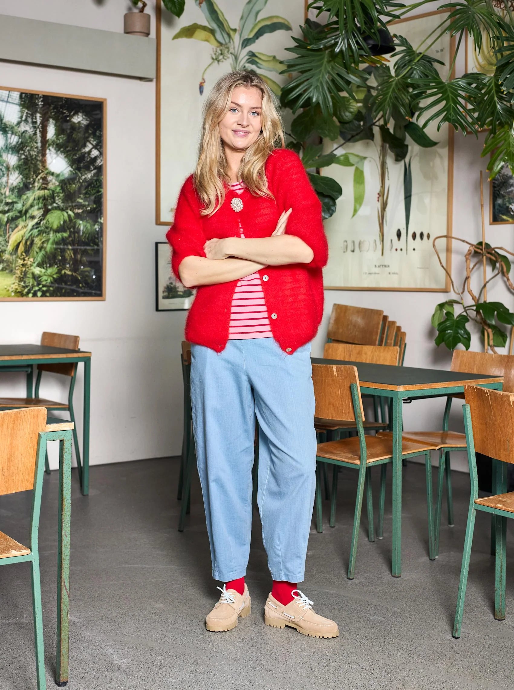 Black Colour Bukser - BcDenice Denim Barrel Bukser i Light Denim