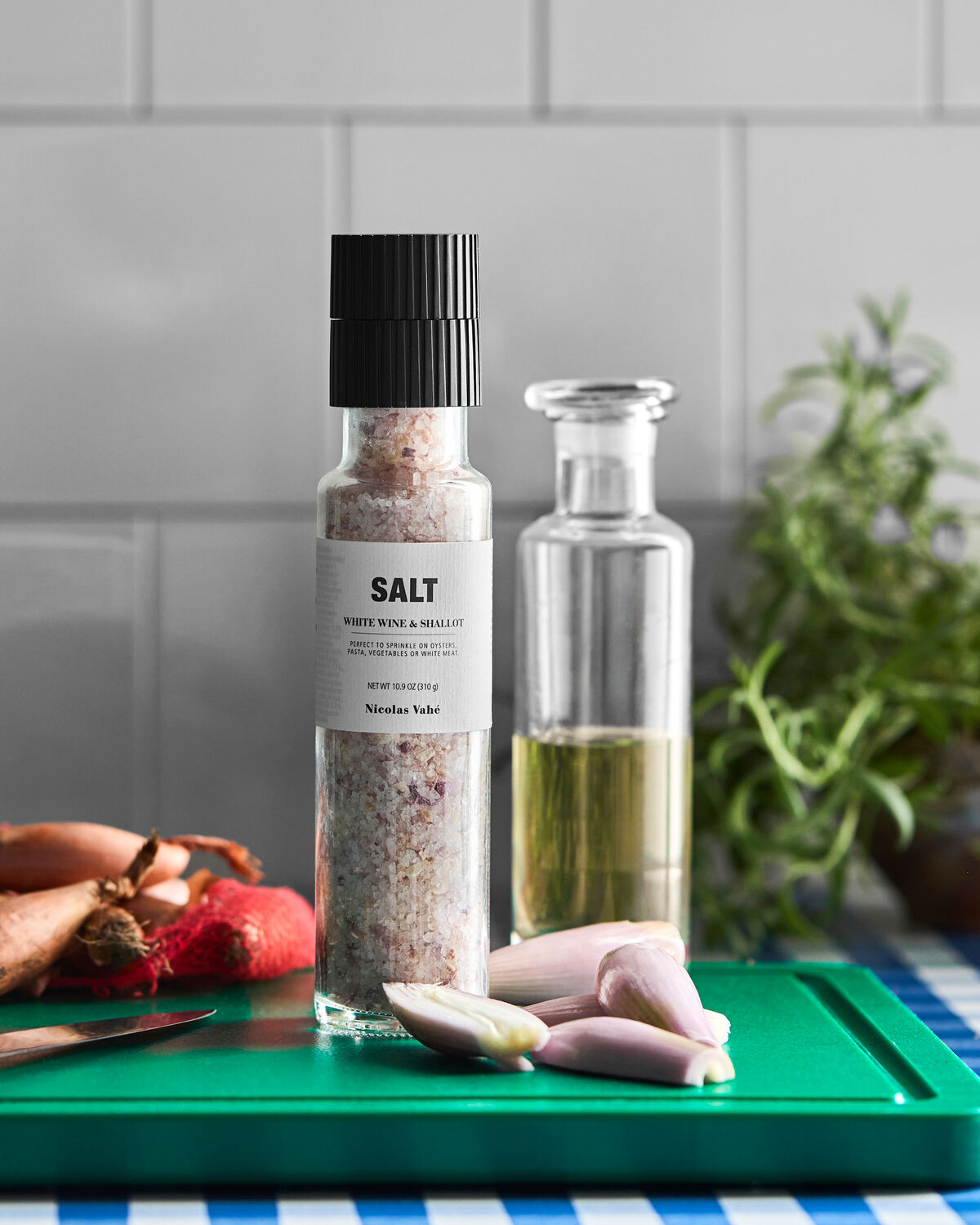 Nicolas Vahé Salt - Salt Med Hvidvin og Skalotteløg 310g